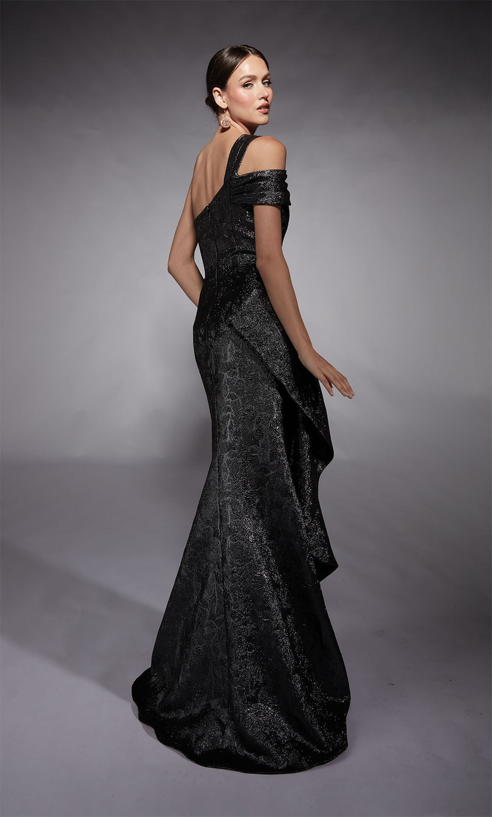 ALYCE Paris 27734 Special Occasion One Shoulder Neckline Ruffles Mermaid Dress