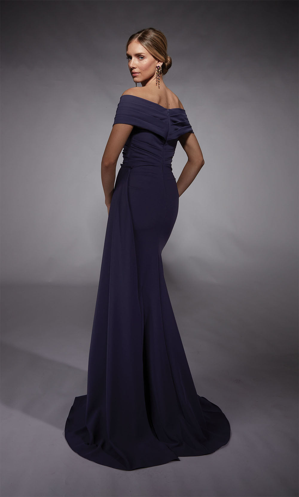 ALYCE Paris 27745 Special Occasion Off The Shoulder Neckline Modest A Line Dress
