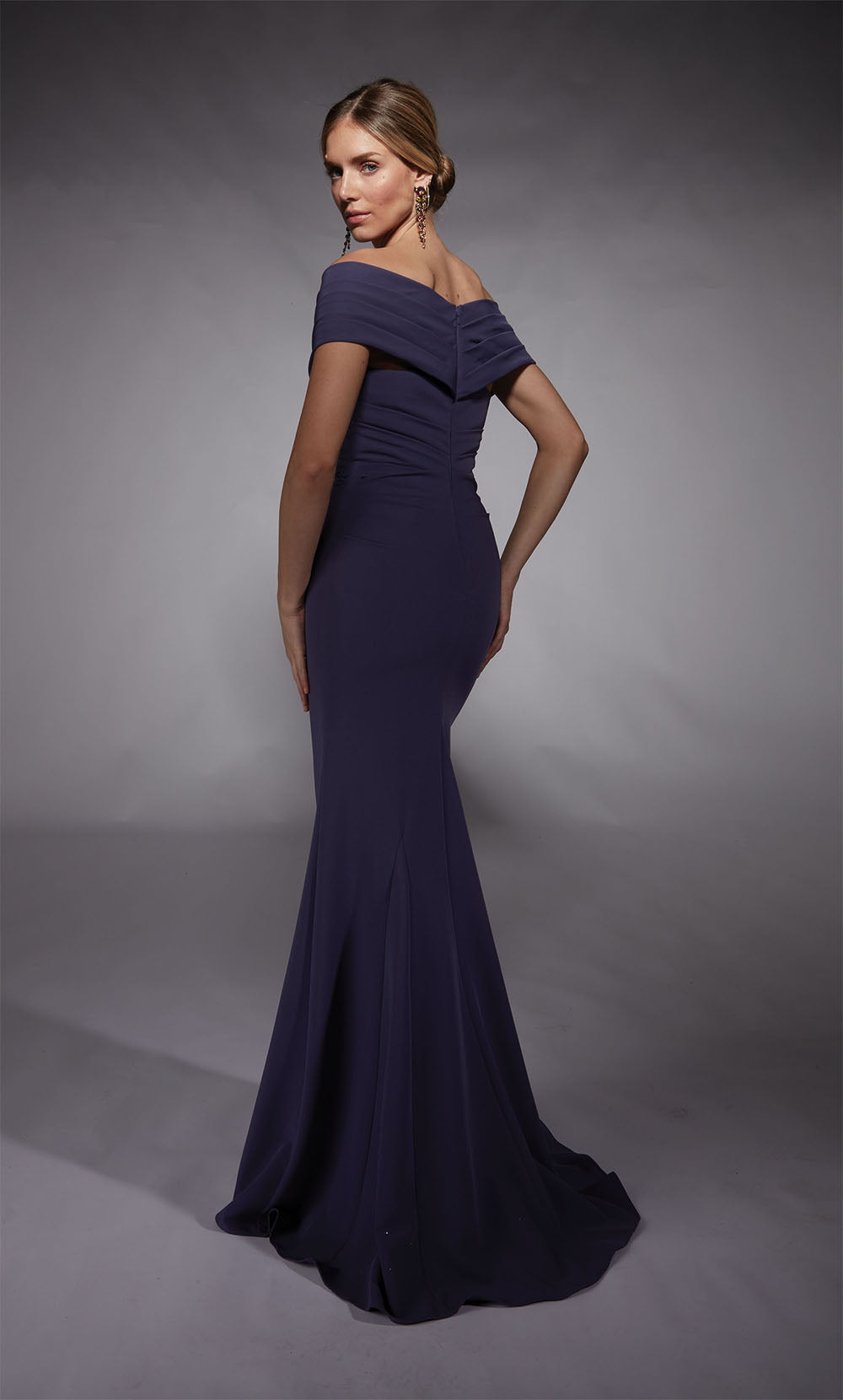 ALYCE Paris 27745 Special Occasion Off The Shoulder Neckline Modest A Line Dress