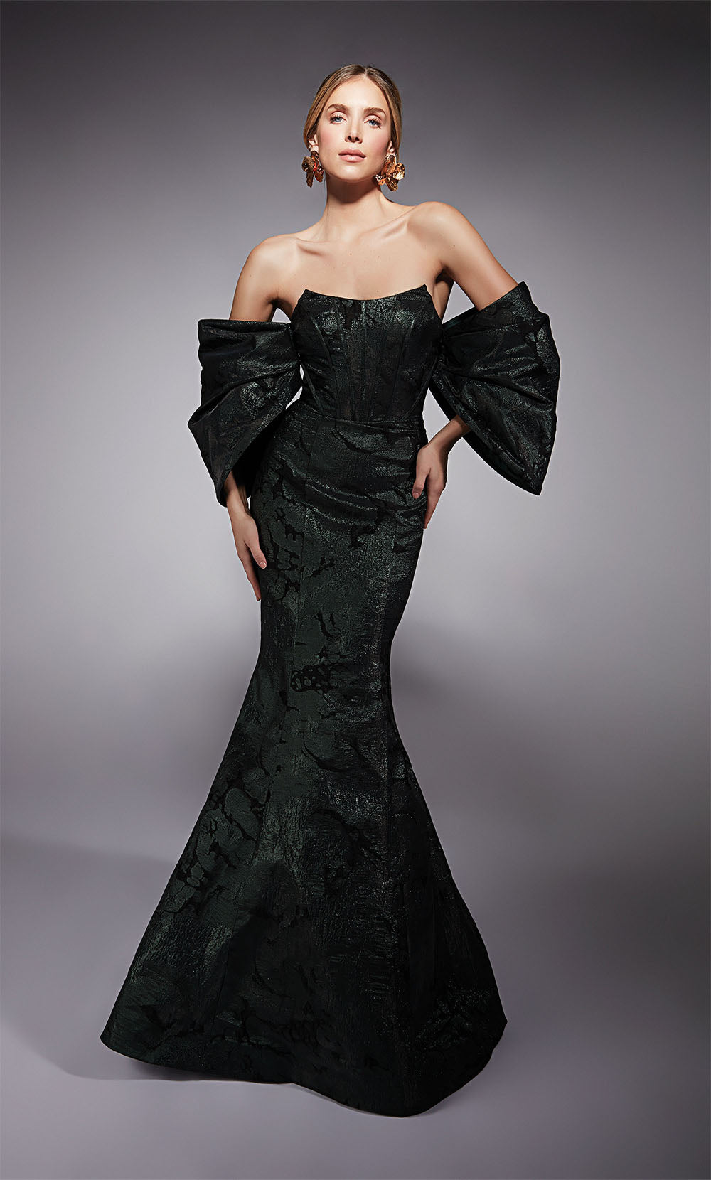 ALYCE Paris 27747 Special Occasion Off The Shoulder Neckline Chic Mermaid Dress