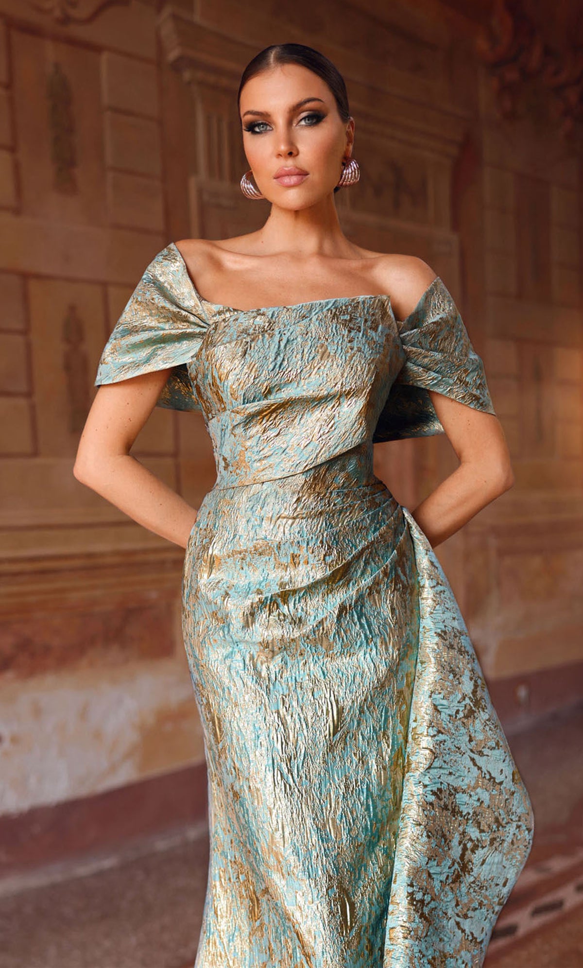 ALYCE Paris 27750 Special Occasion Off The Shoulder Neckline Elegant Mermaid Dress