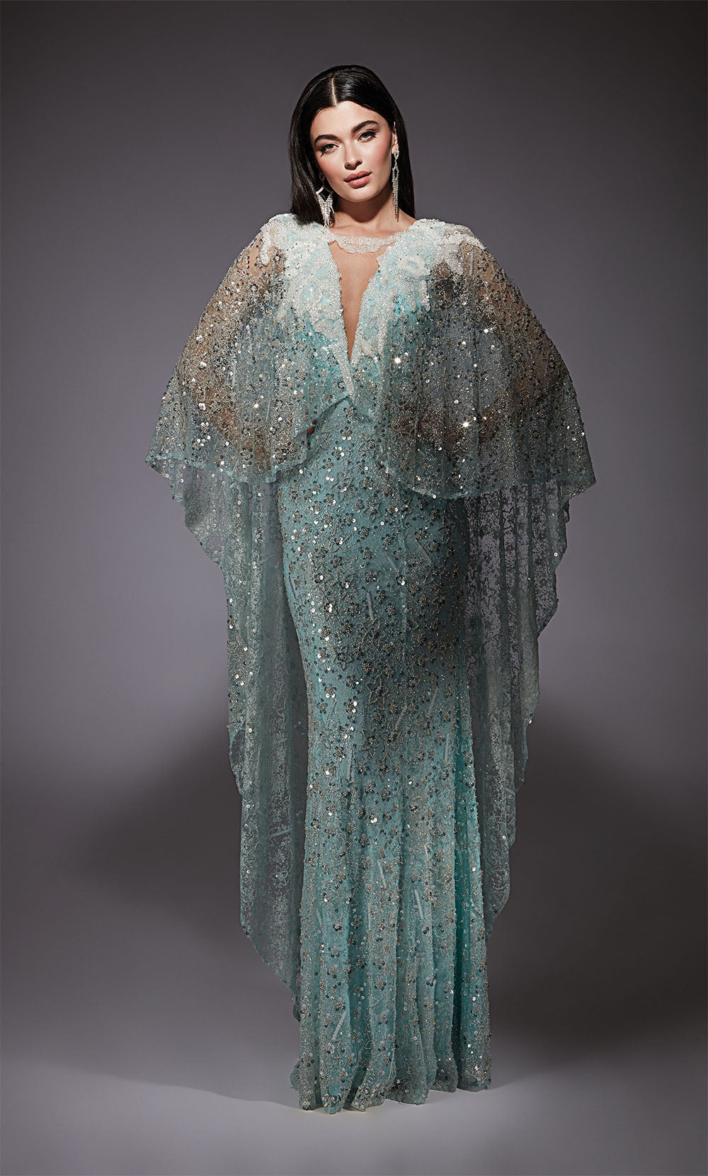 ALYCE Paris 27752 Special Occasion Plunging Neckline Shimmery/sparkly Straight Dress