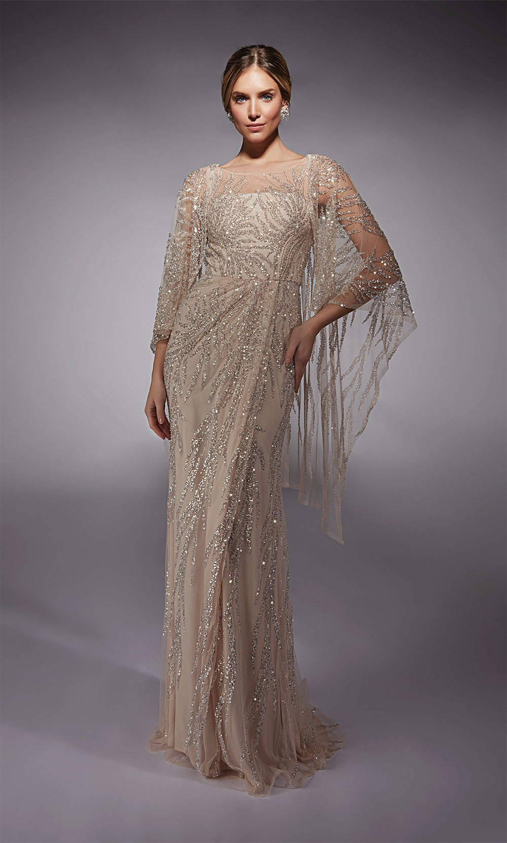 ALYCE Paris 27754 Special Occasion Illusion Neckline Illusion Straight Dress