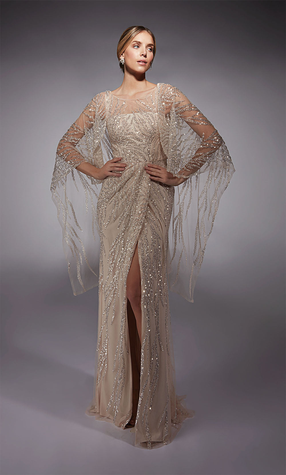 ALYCE Paris 27754 Special Occasion Illusion Neckline Illusion Straight Dress