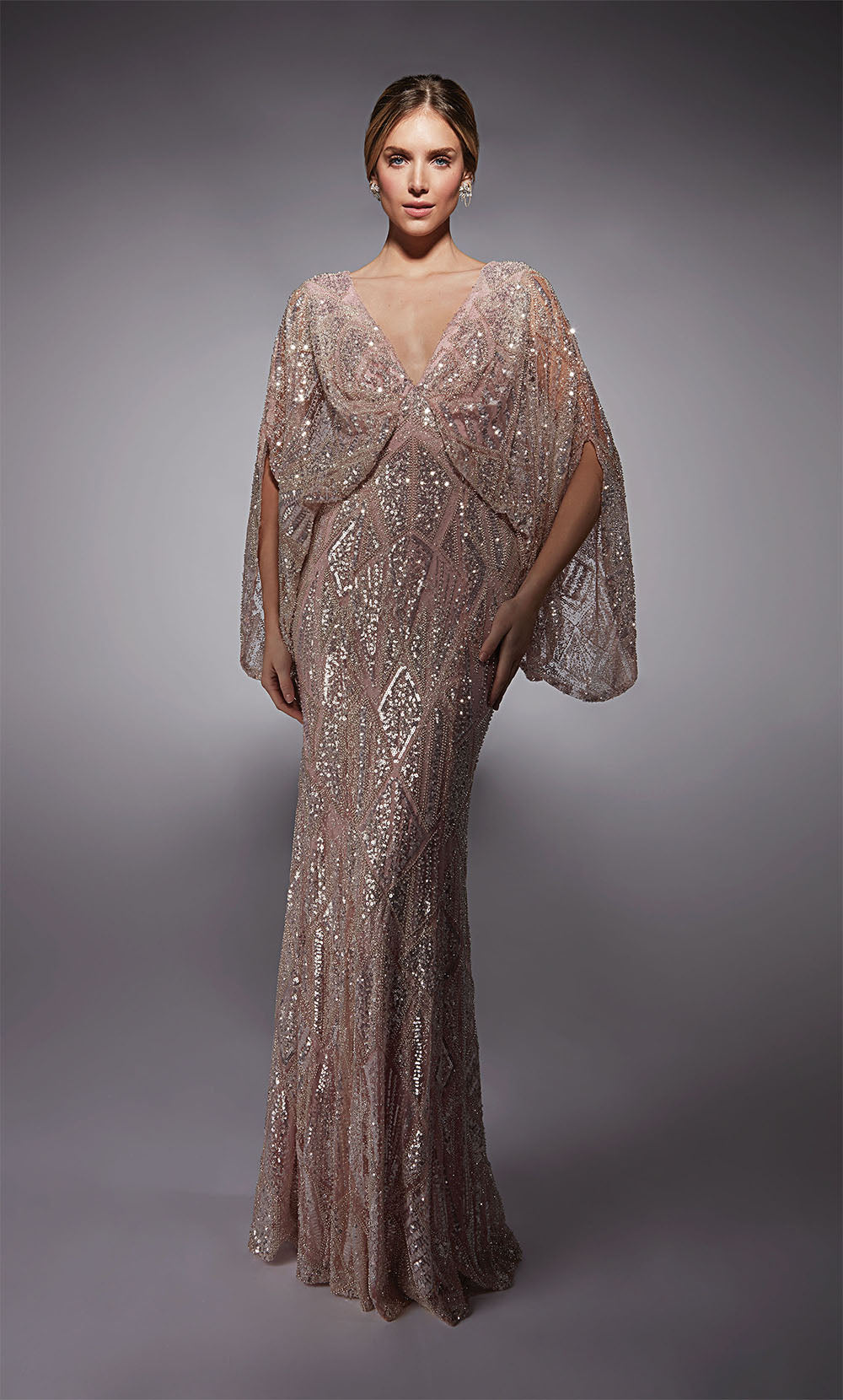 ALYCE Paris 27756 Special Occasion Illusion Neckline Elegant Straight Dress