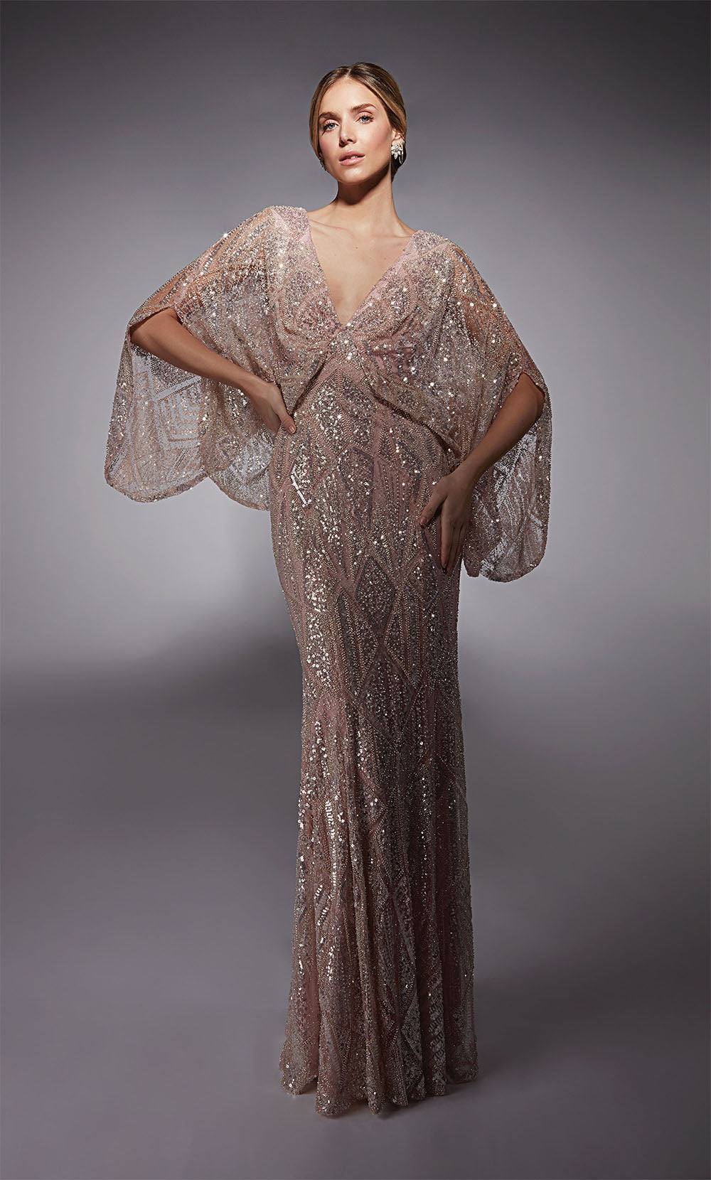 ALYCE Paris 27756 Special Occasion Illusion Neckline Elegant Straight Dress