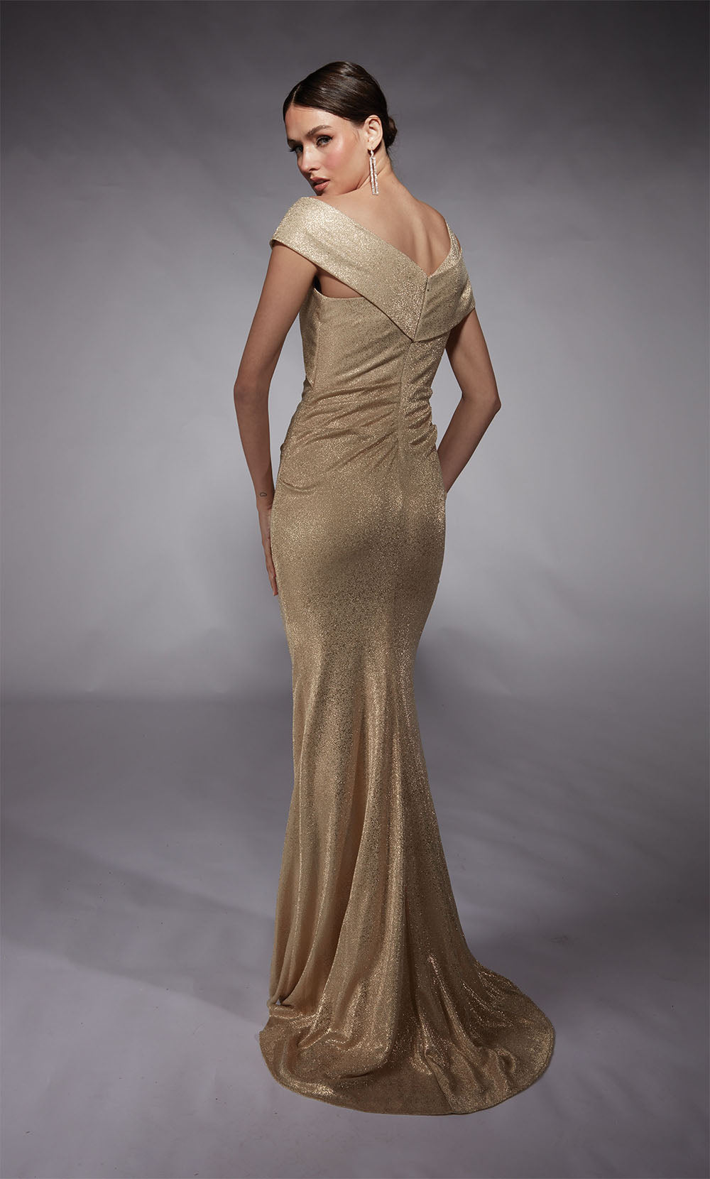 ALYCE Paris 27762 Special Occasion One Shoulder Neckline Ruched/draped Straight Dress