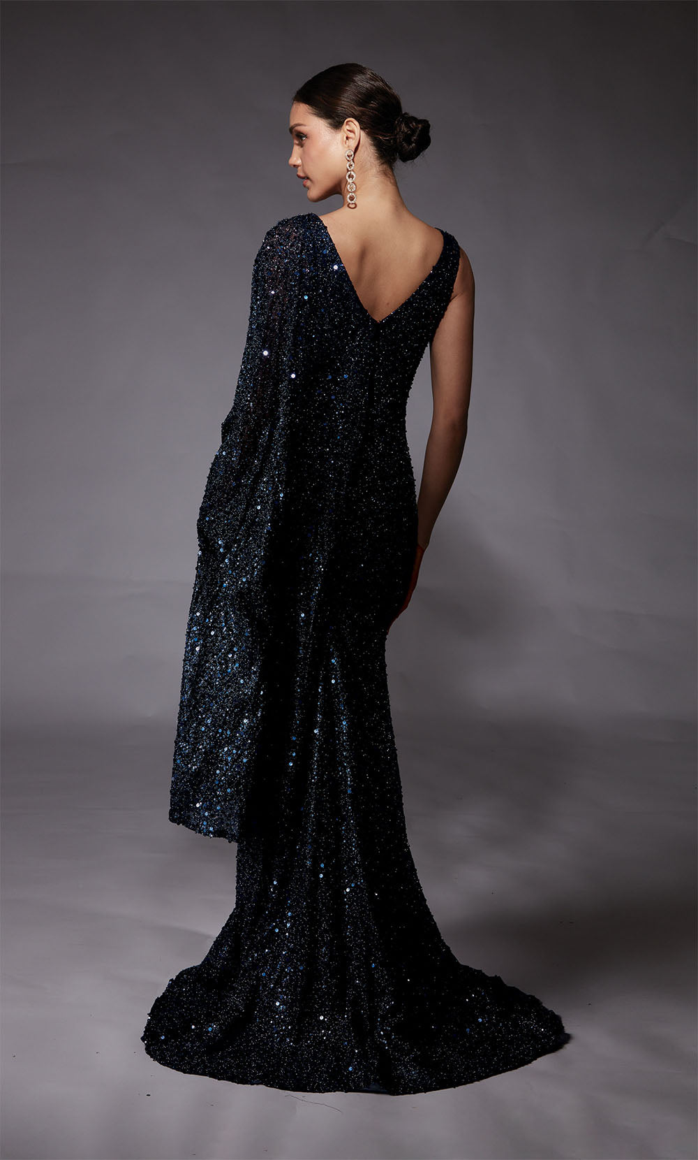 ALYCE Paris 27772 Special Occasion Plunging Neckline Ruched/draped Straight Dress