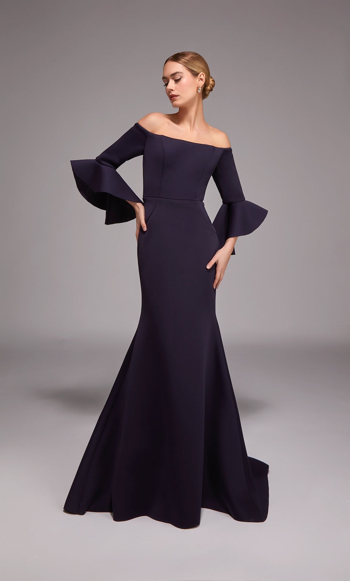 ALYCE Paris 27777 Special Occasion Off The Shoulder Neckline Elegant Mermaid Dress