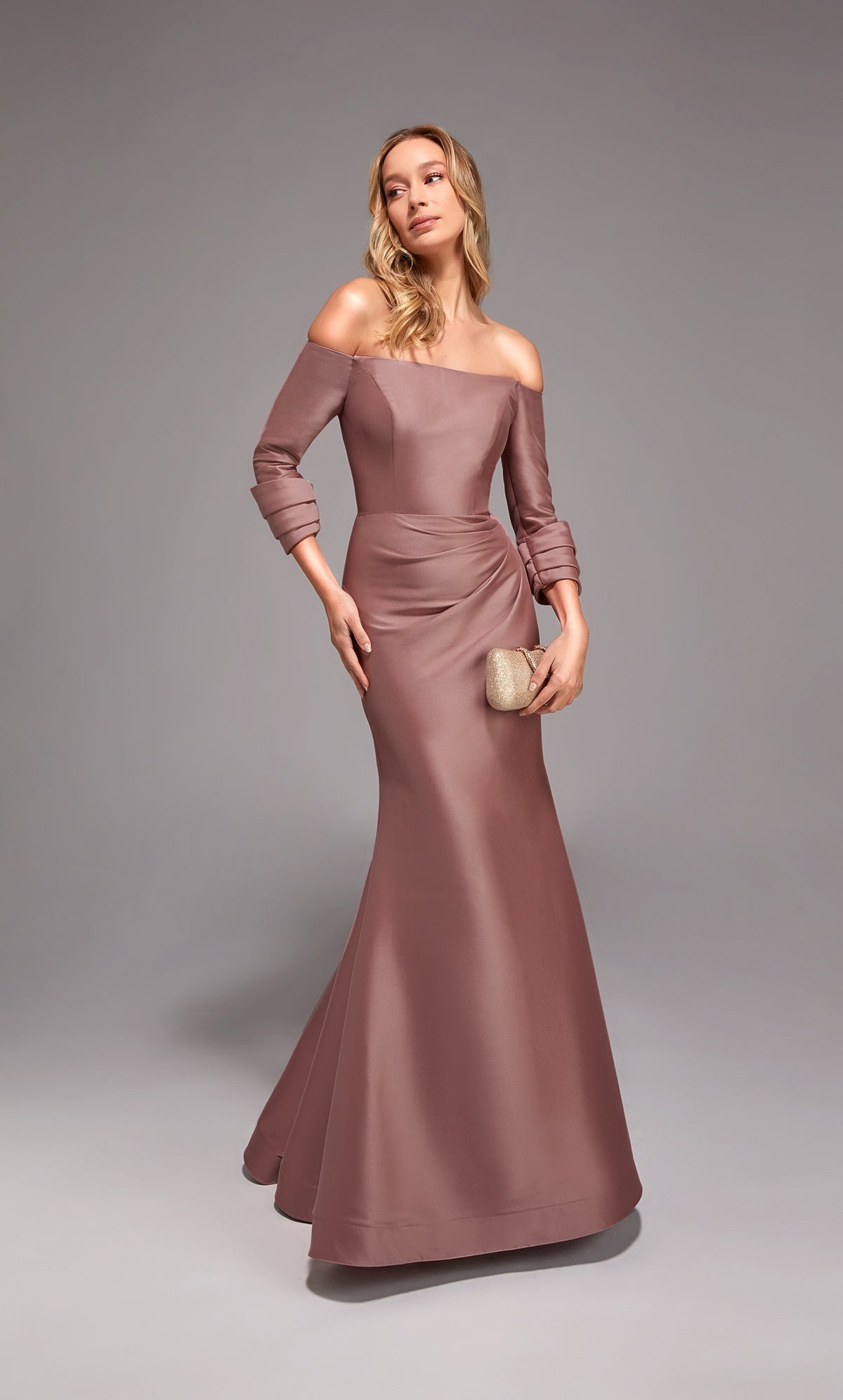 ALYCE Paris 27782 Special Occasion Off The Shoulder Neckline Chic Mermaid Dress