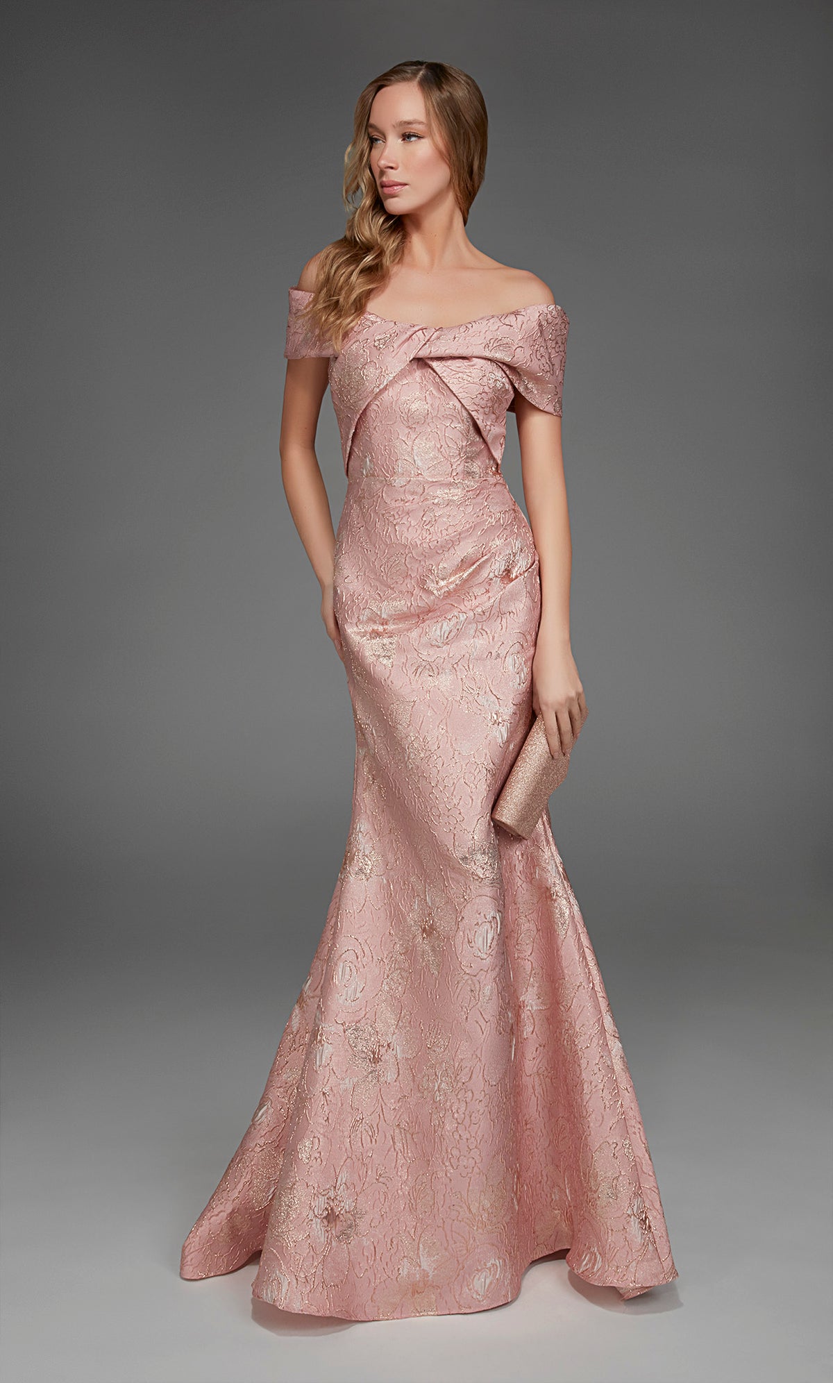 ALYCE Paris 27802 Special Occasion Off The Shoulder Neckline Elegant Mermaid Dress