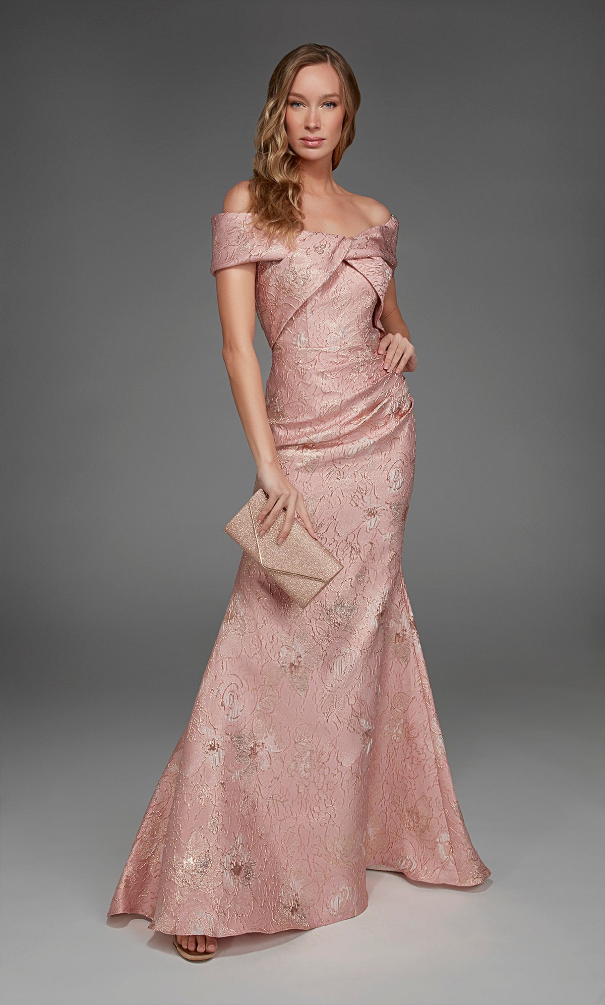 ALYCE Paris 27802 Special Occasion Off The Shoulder Neckline Elegant Mermaid Dress