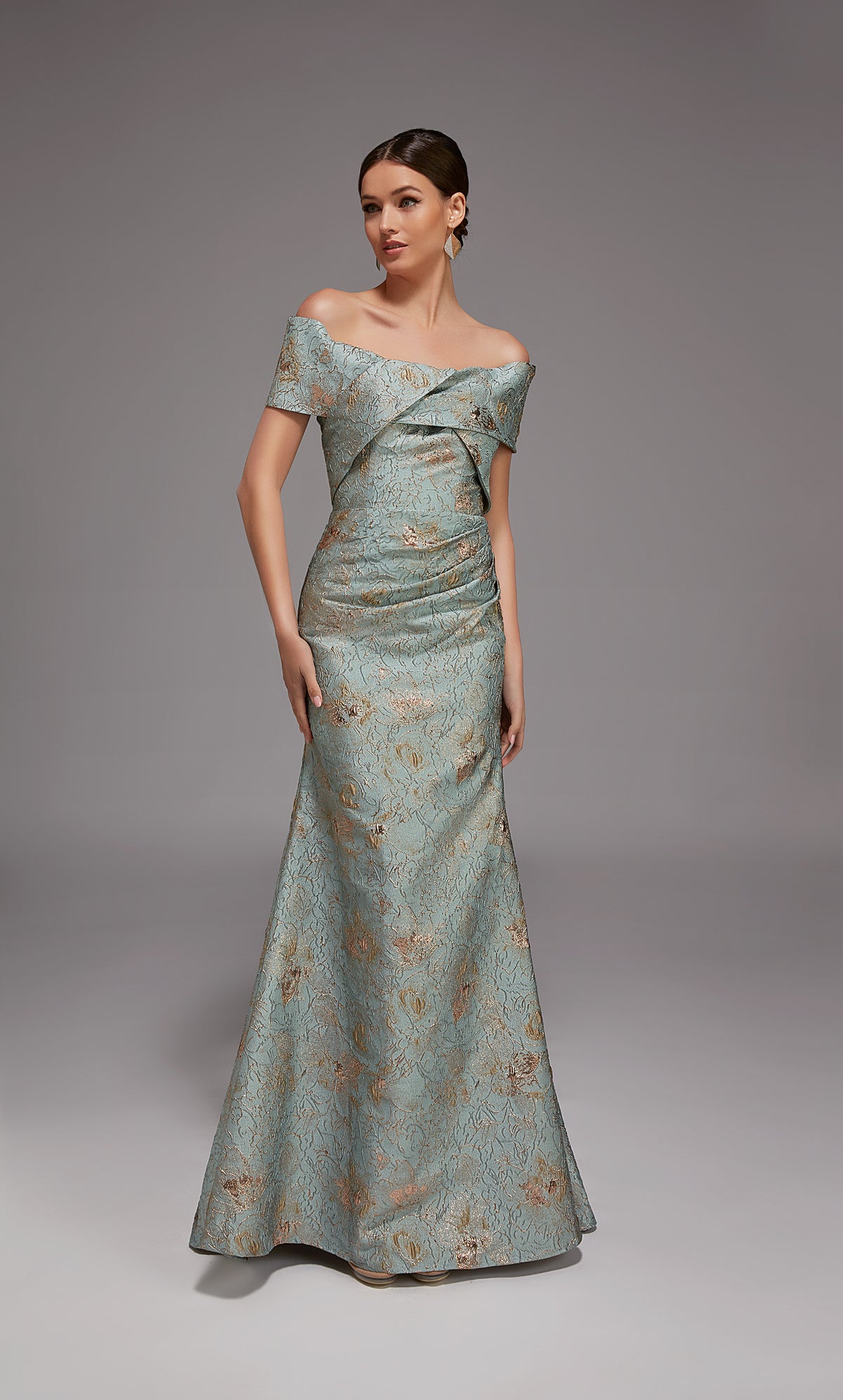 ALYCE Paris 27802 Special Occasion Off The Shoulder Neckline Elegant Mermaid Dress