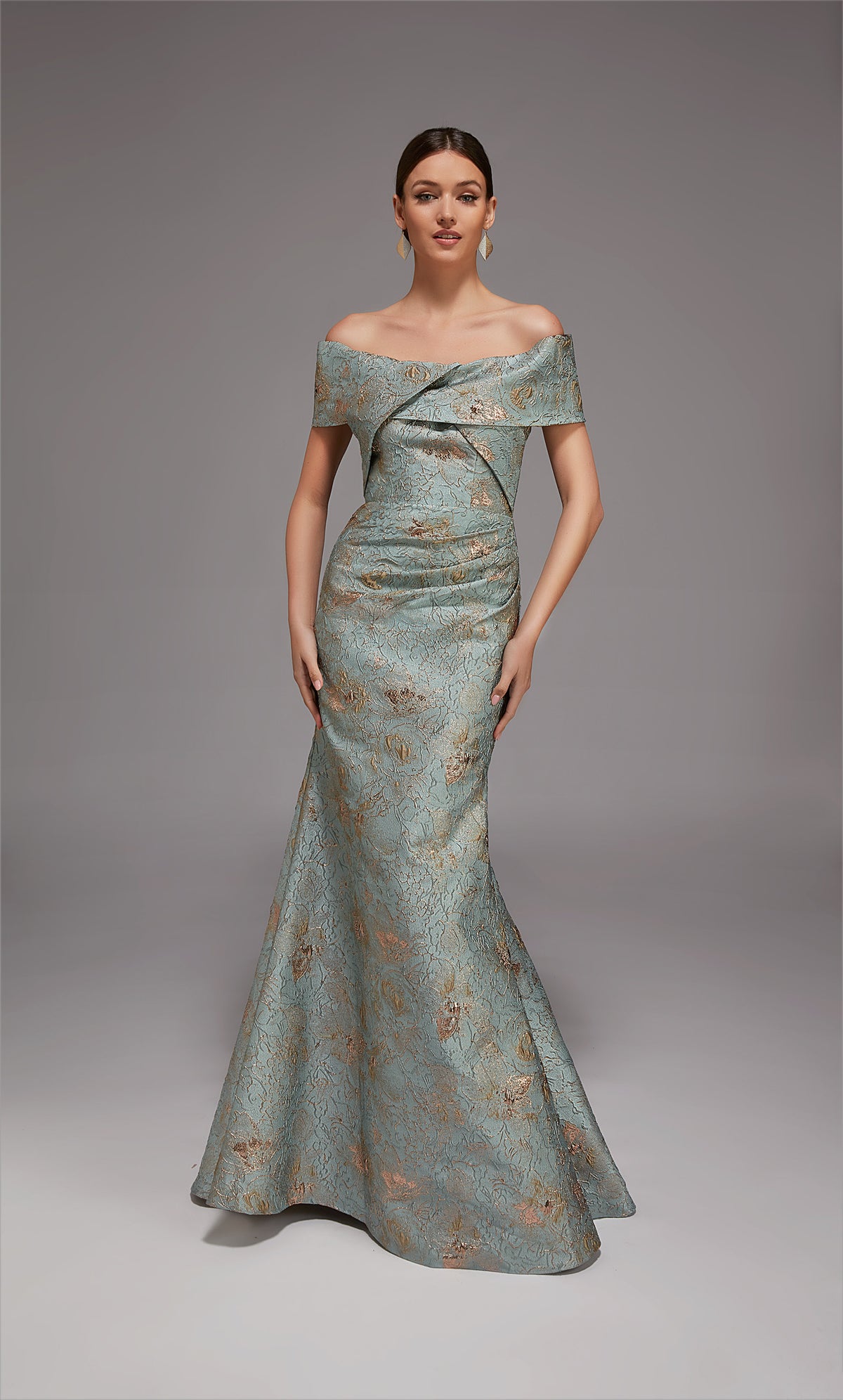 ALYCE Paris 27802 Special Occasion Off The Shoulder Neckline Elegant Mermaid Dress