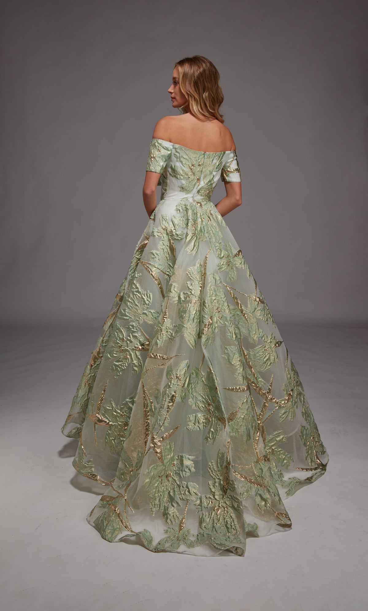 ALYCE Paris 27804 Special Occasion Off The Shoulder Neckline Embellished A Line Dress