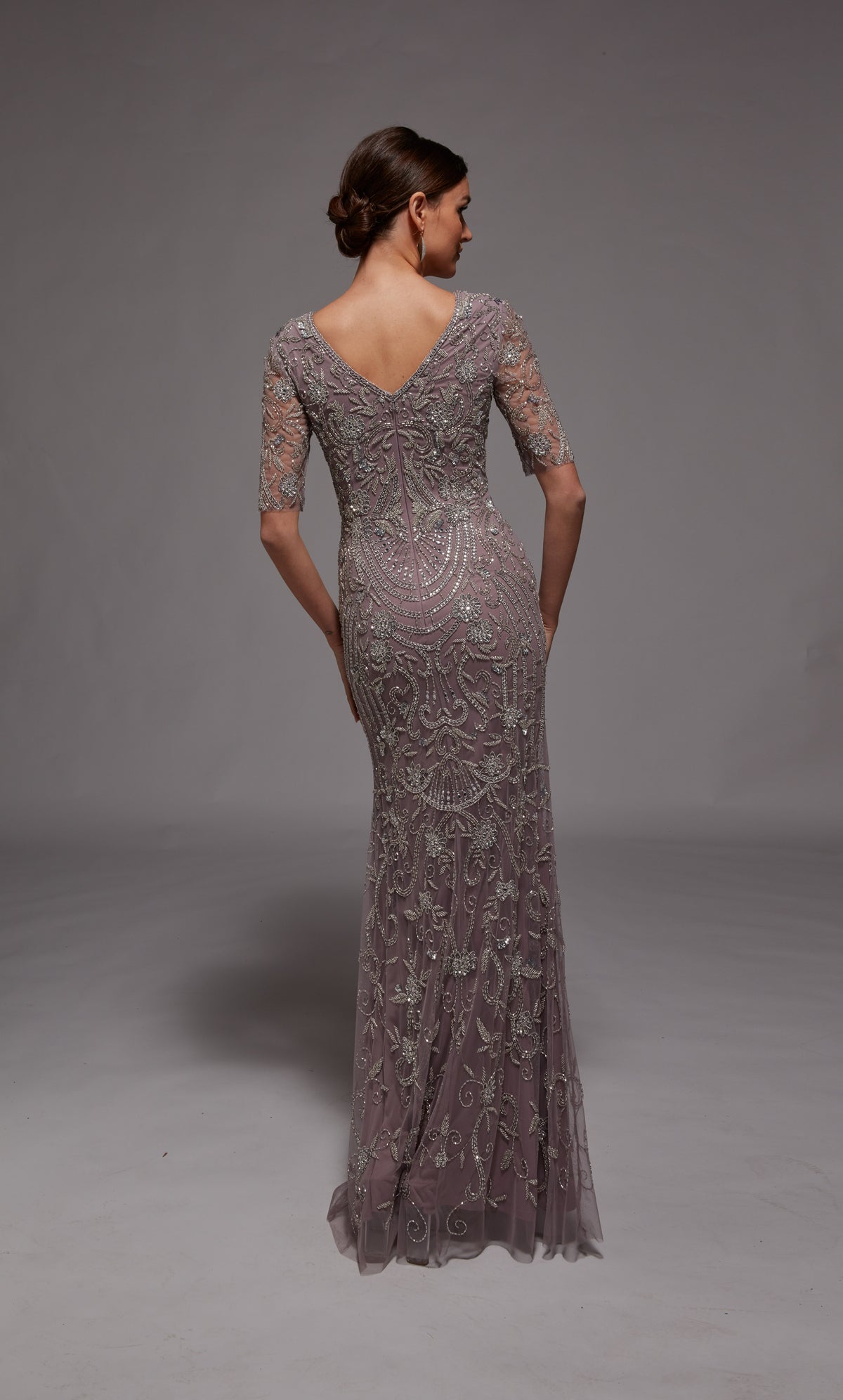 ALYCE Paris 27824 Special Occasion Illusion Neckline Modest A Line Dress