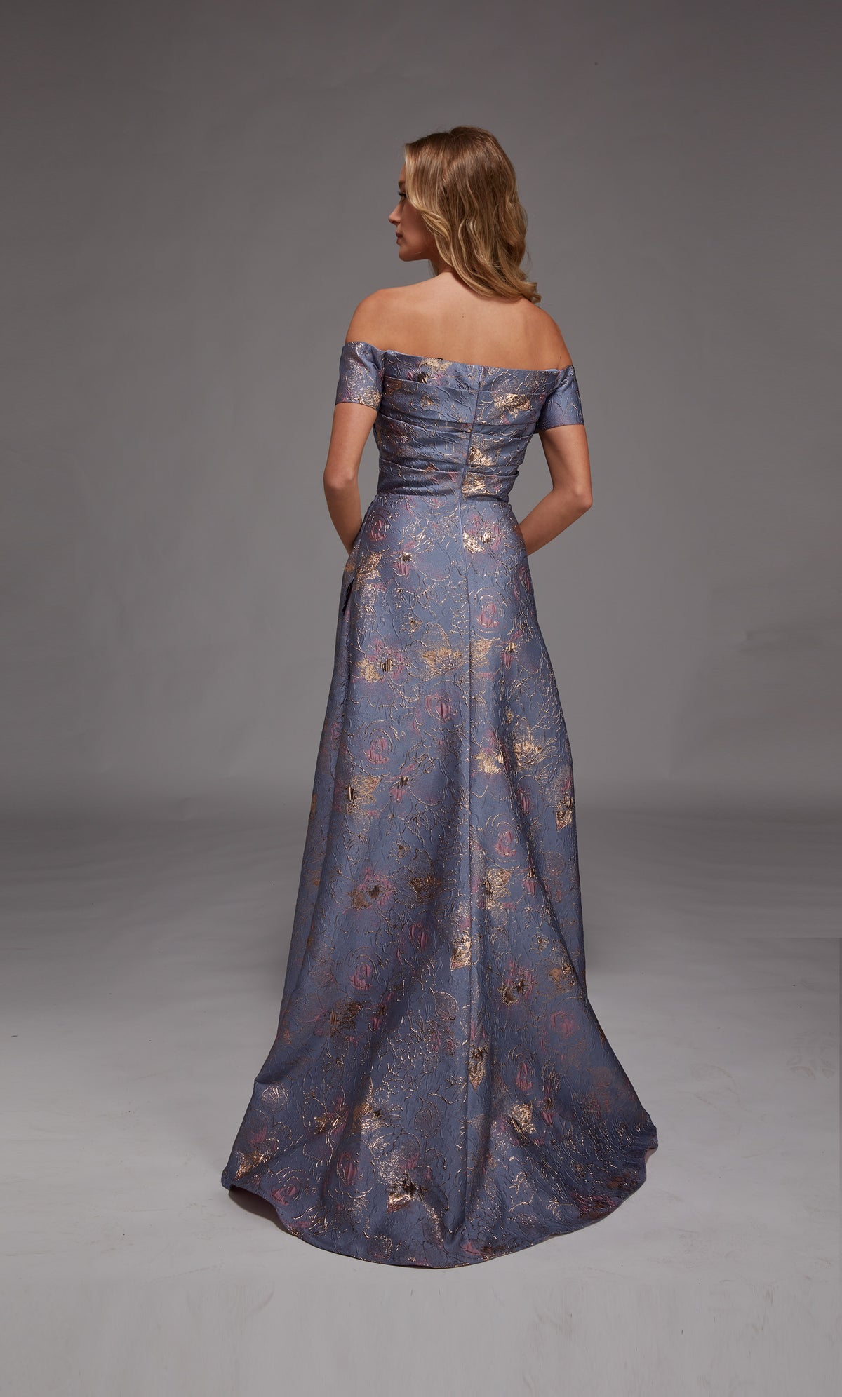 ALYCE Paris 27828 Special Occasion Off The Shoulder Neckline Ruched/draped A Line Dress