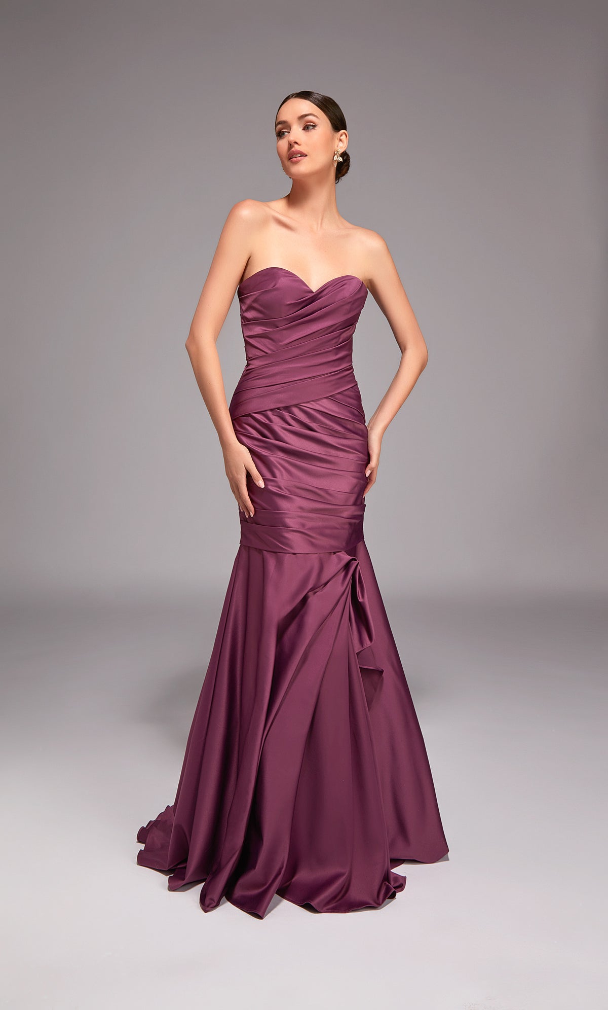 ALYCE Paris 27836 Special Occasion Off The Shoulder Neckline Ruched/draped Mermaid Dress