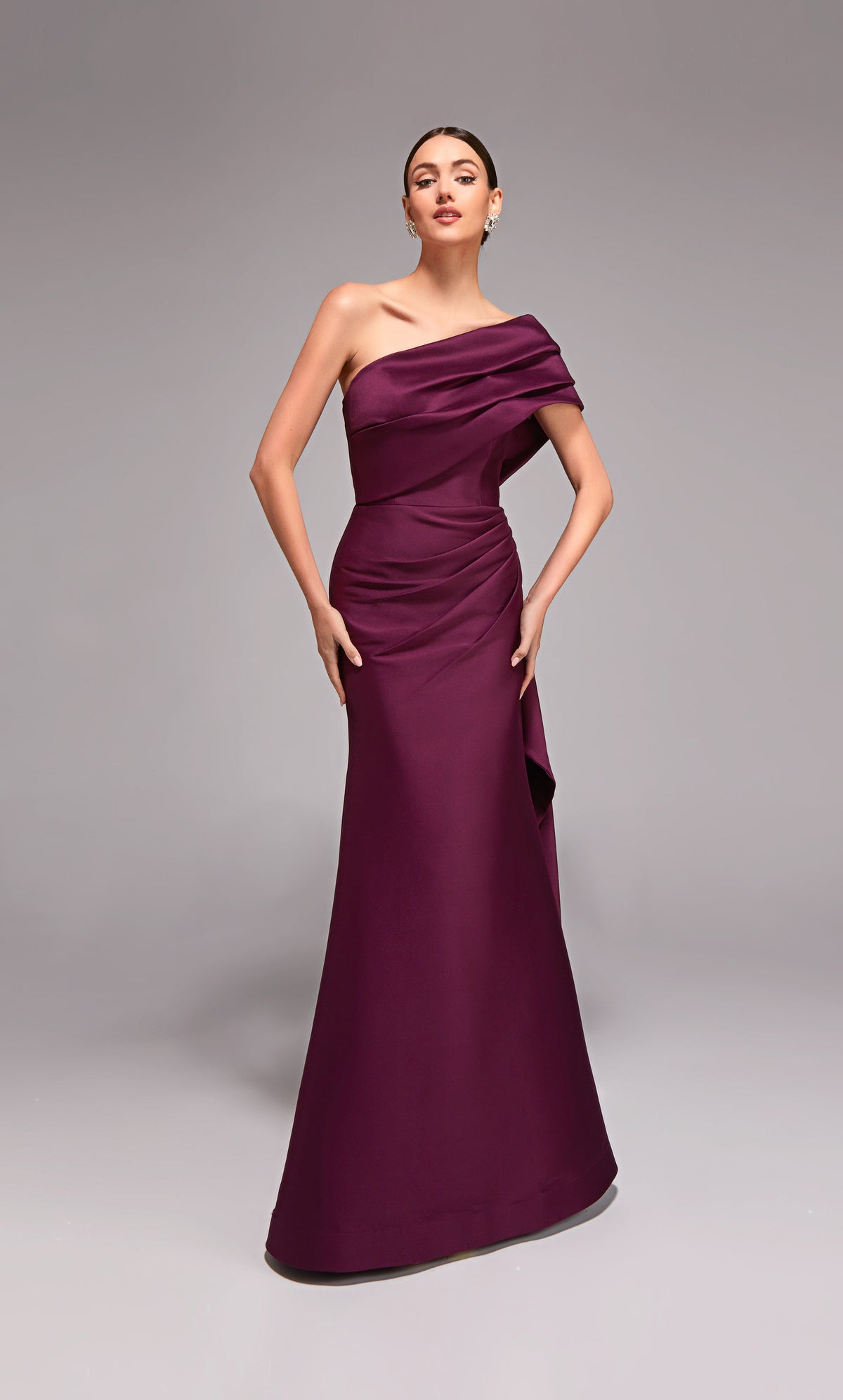 ALYCE Paris 27838 Special Occasion One Shoulder Neckline Ruched/draped Mermaid Dress