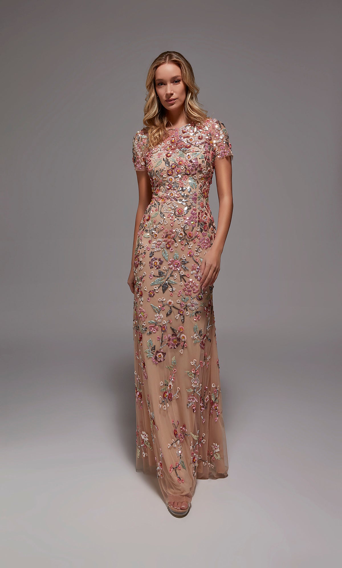 ALYCE Paris 27847 Special Occasion Scoop Neckline Embellished Straight Dress