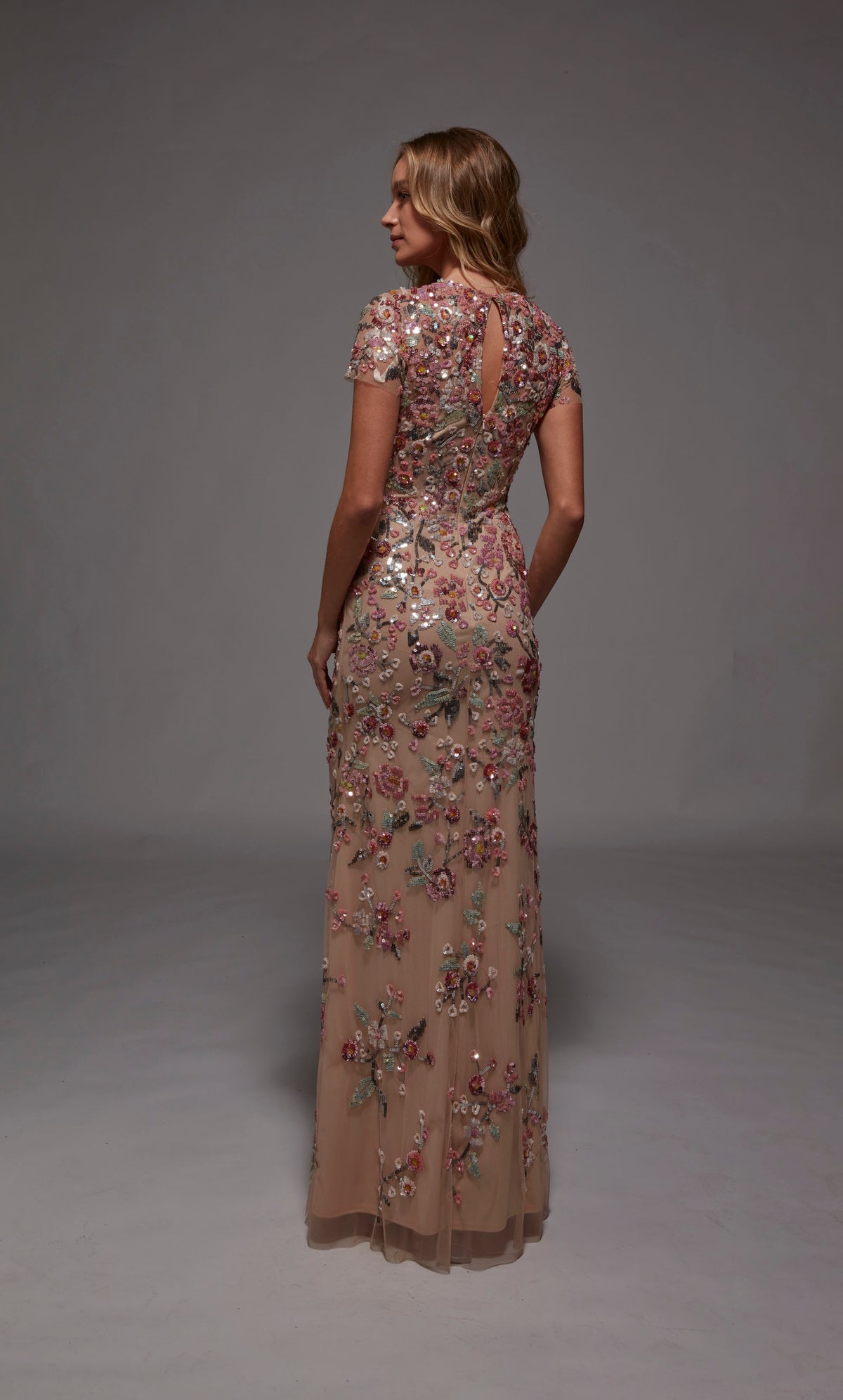 ALYCE Paris 27847 Special Occasion Scooped Neckline Embellished Straight Dress