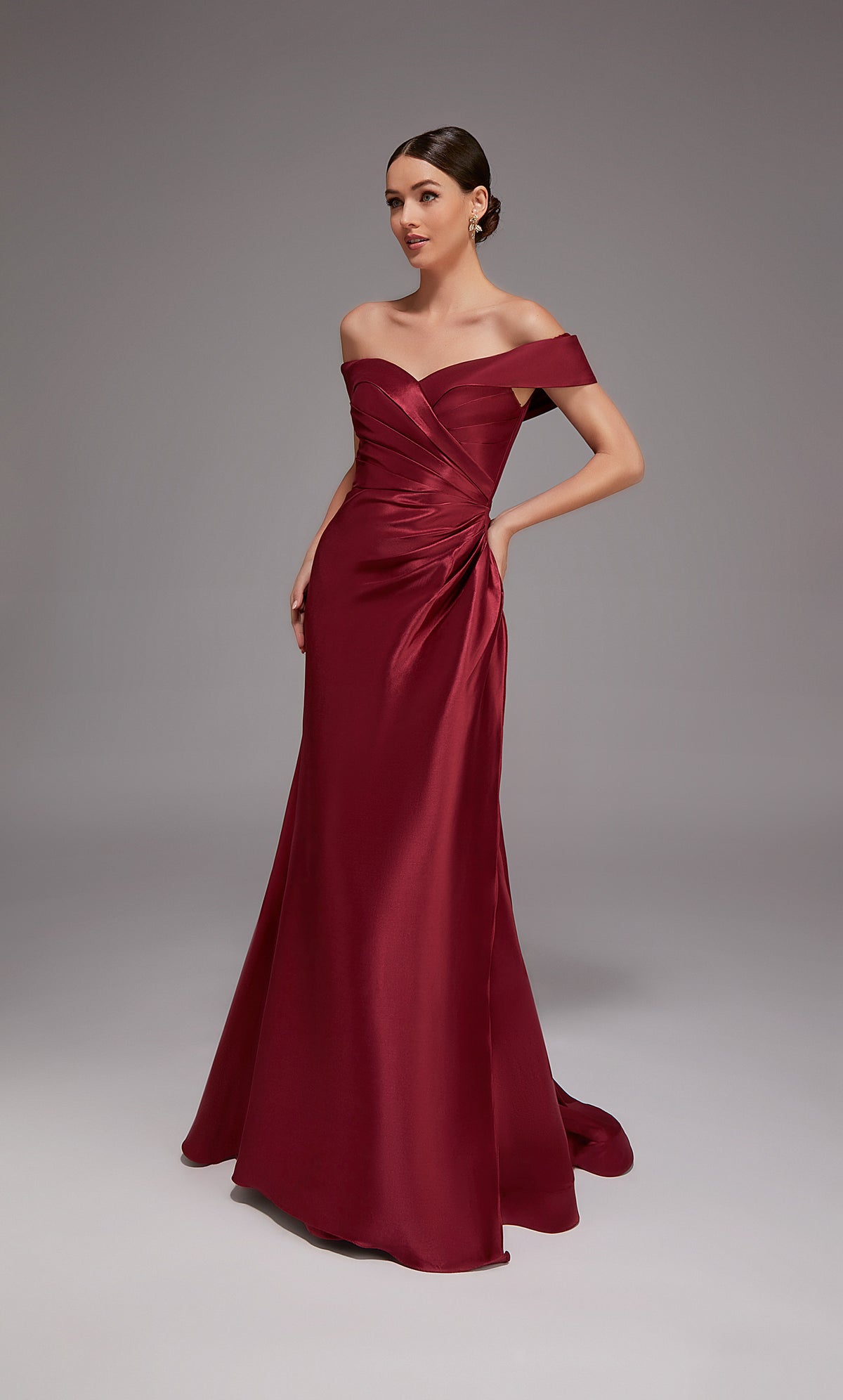 ALYCE Paris 27857 Special Occasion One Shoulder Neckline Ruched/draped Straight Dress