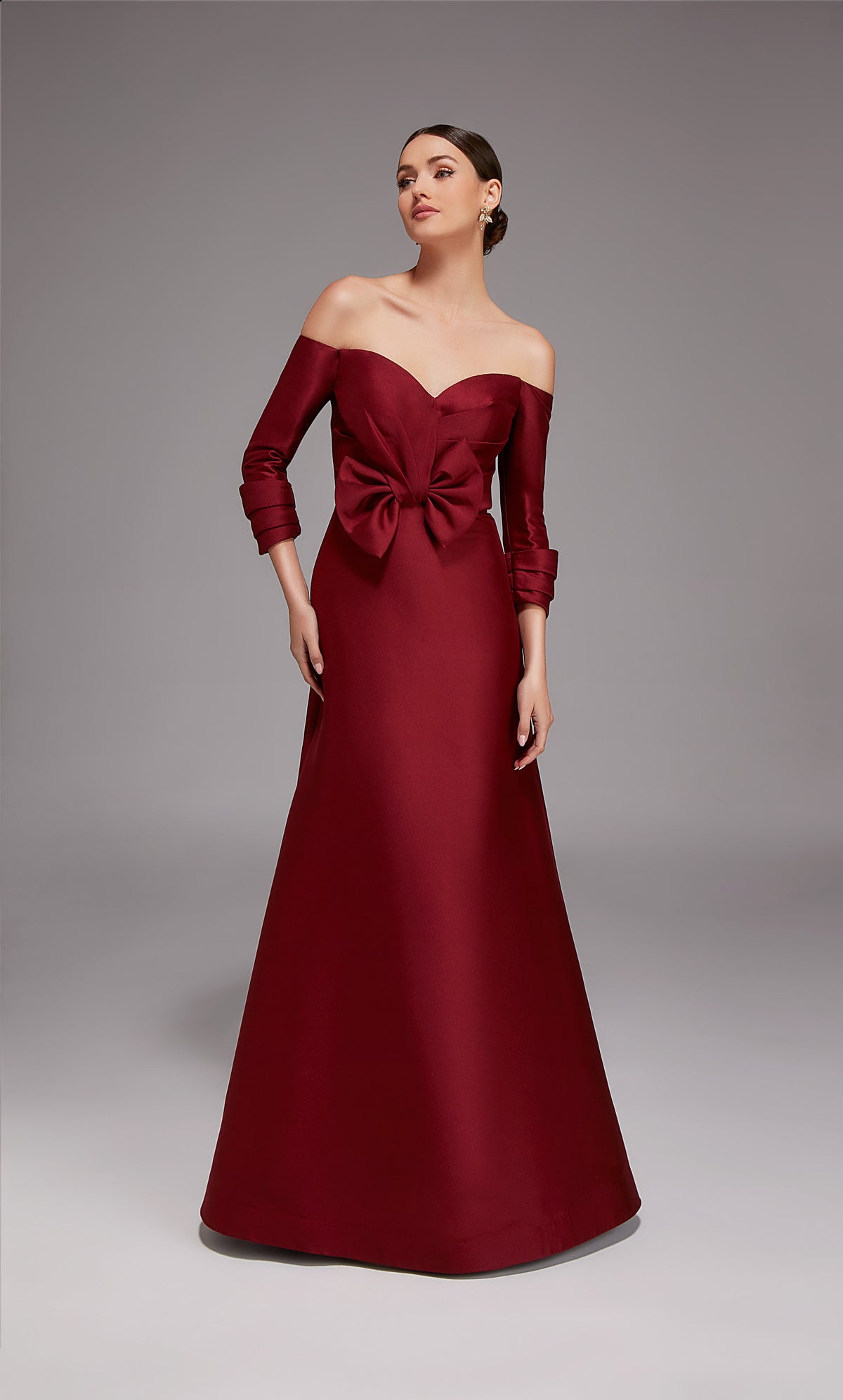 ALYCE Paris 27859 Special Occasion Off The Shoulder Neckline Chic A Line Dress