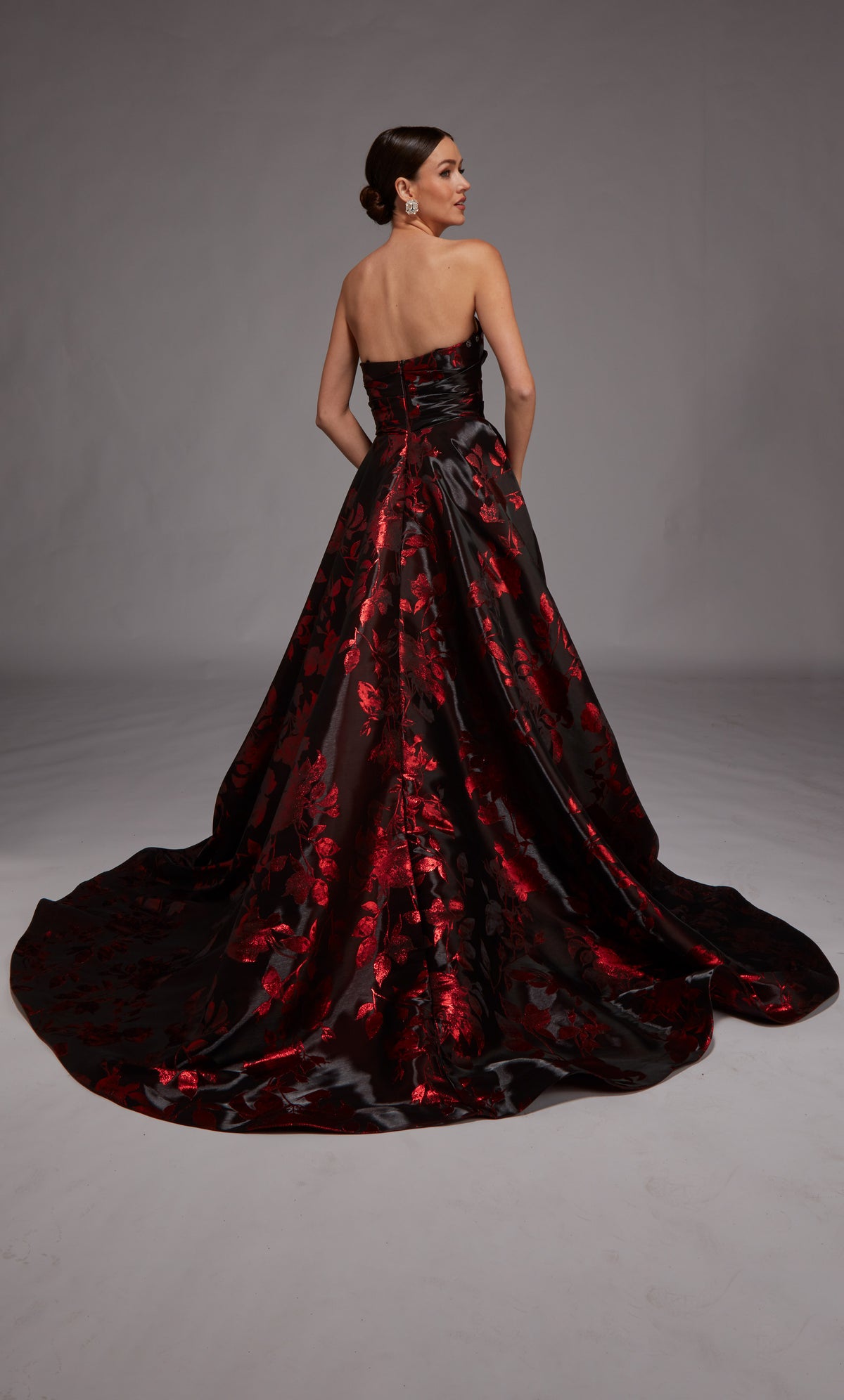 ALYCE Paris 27862 Special Occasion Strapless Neckline Train A Line Dress