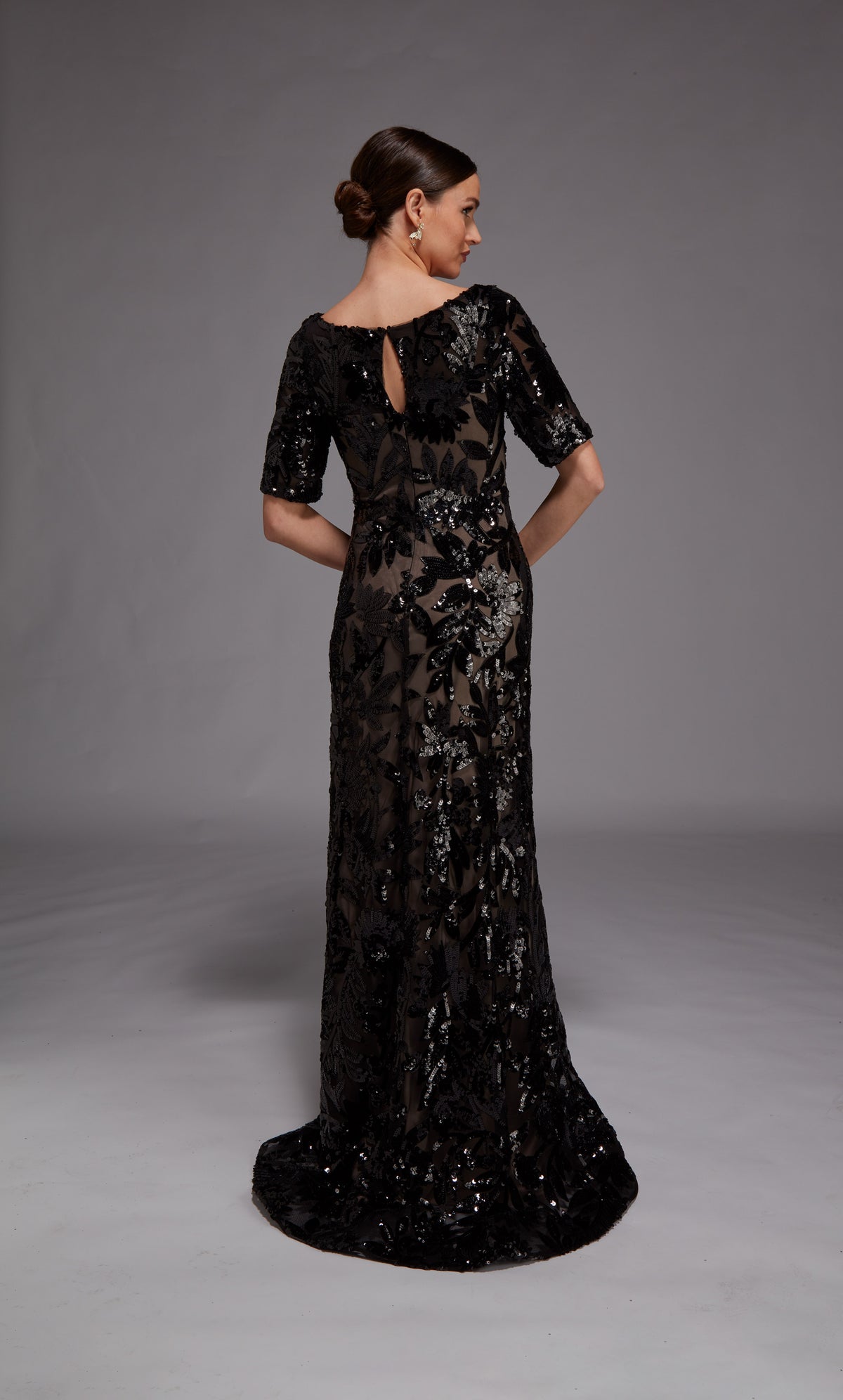 ALYCE Paris 27876 Special Occasion Scoop Neckline Embellished Straight Dress