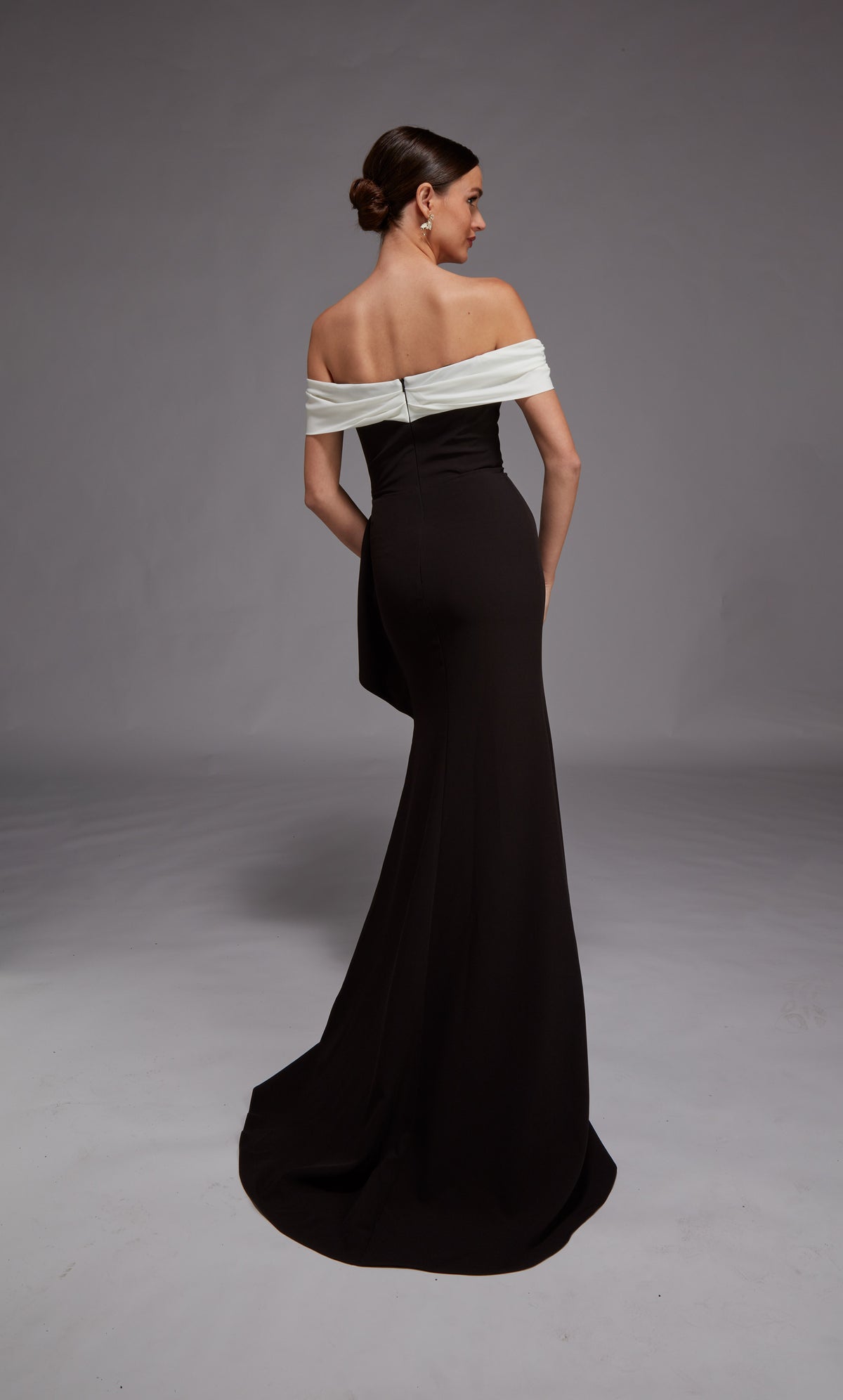 ALYCE Paris 27877 Special Occasion Off The Shoulder Neckline Ruched/draped Mermaid Dress