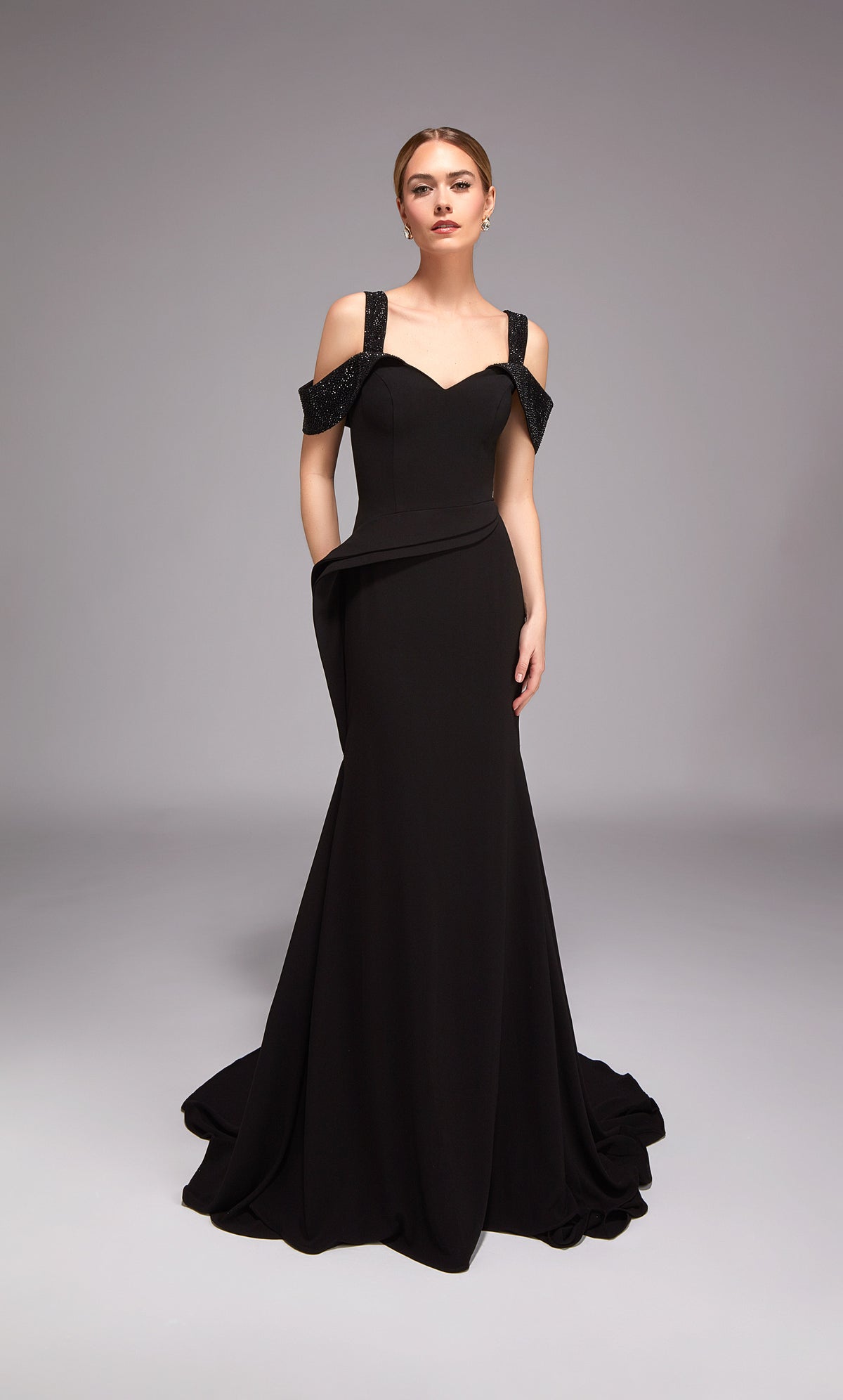 ALYCE Paris 27878 Special Occasion Off The Shoulder Neckline Chic Mermaid Dress