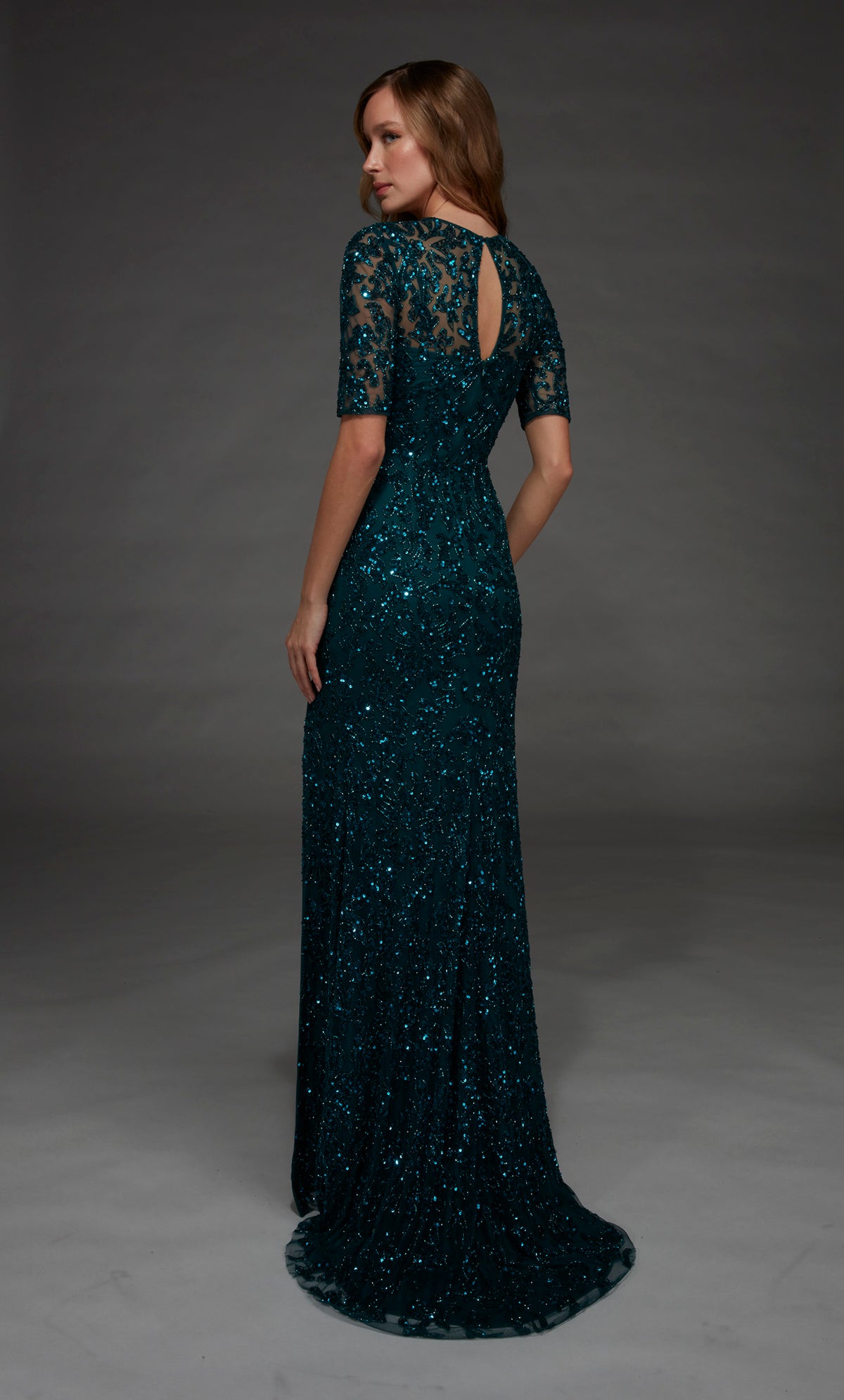 ALYCE Paris 27901 Special Occasion High Neckline Illusion Straight Dress