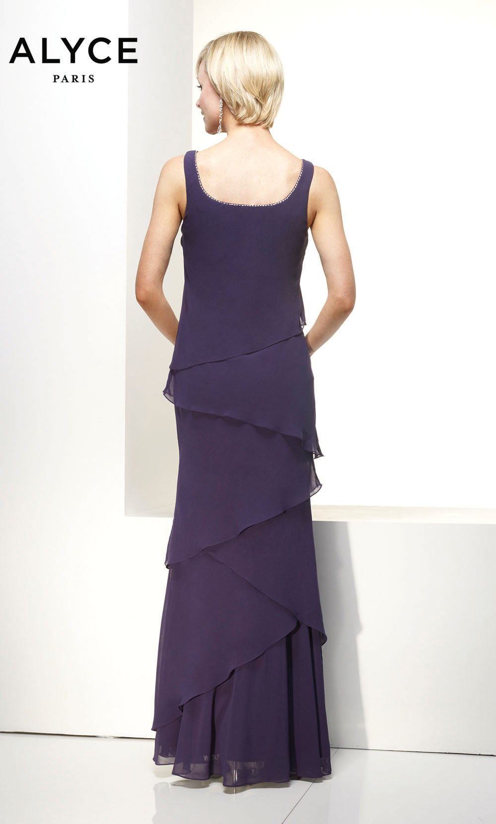 ALYCE Paris 29292 Special Occasion Scoop Neckline Chic Straight Dress