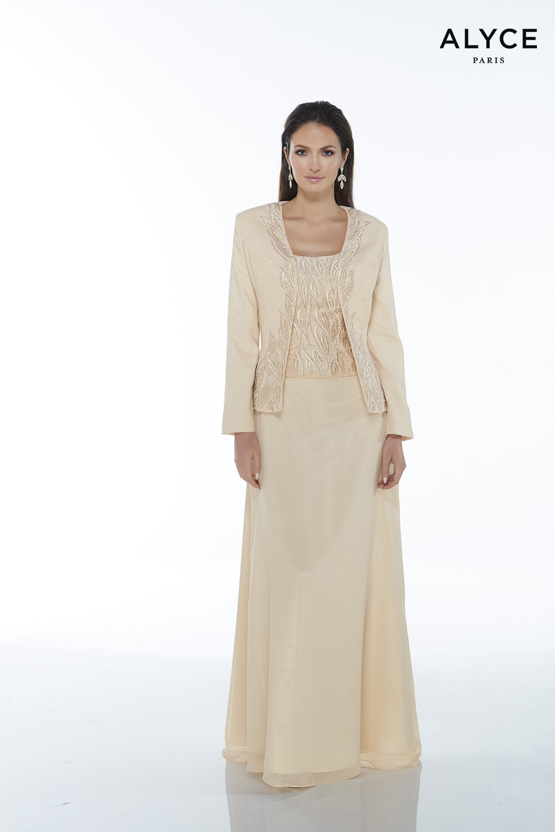 ALYCE Paris 29953 Special Occasion Scoop Neckline Two-piece Straight Dress