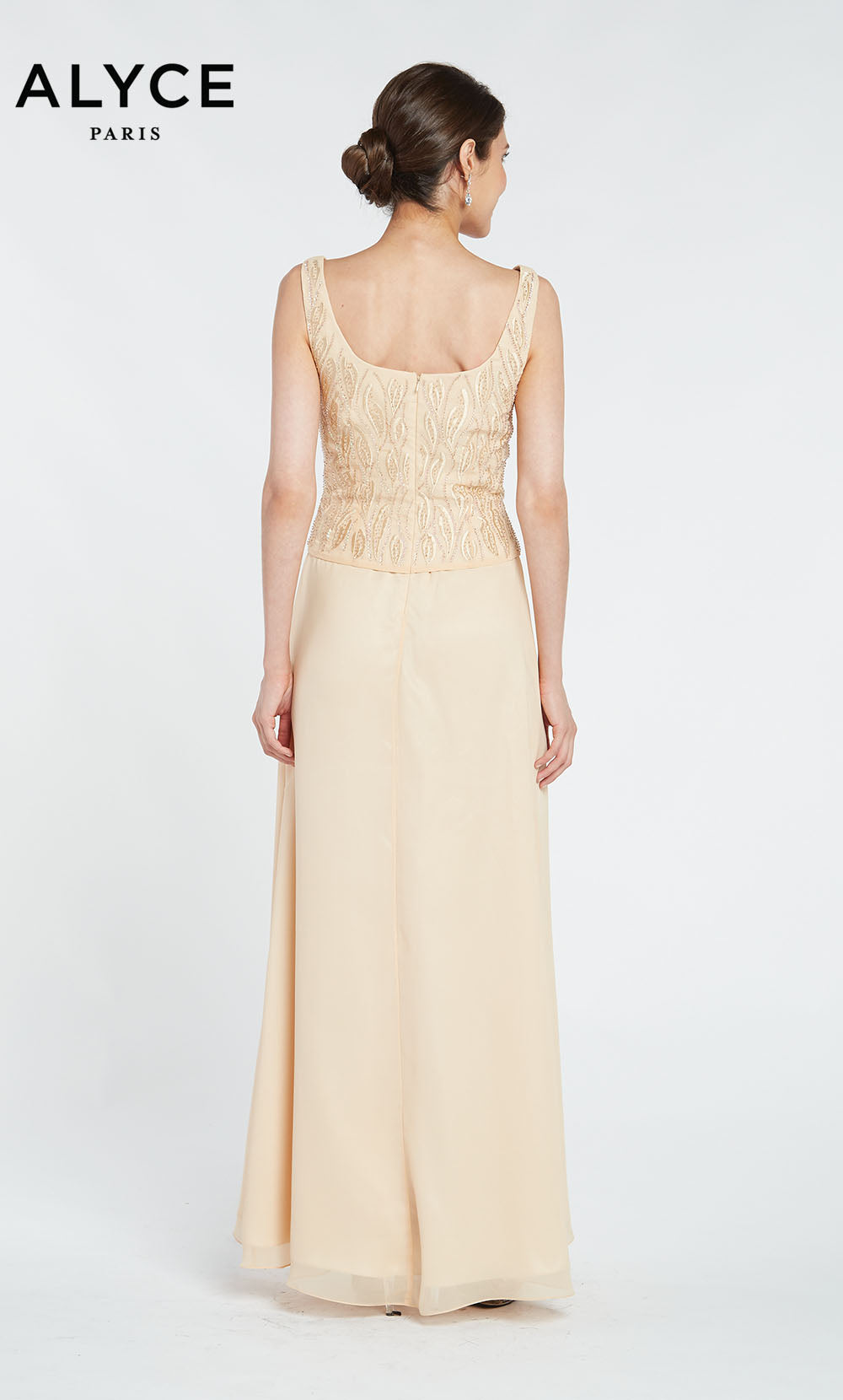 ALYCE Paris 29953 Special Occasion Scoop Neckline Two-piece Straight Dress