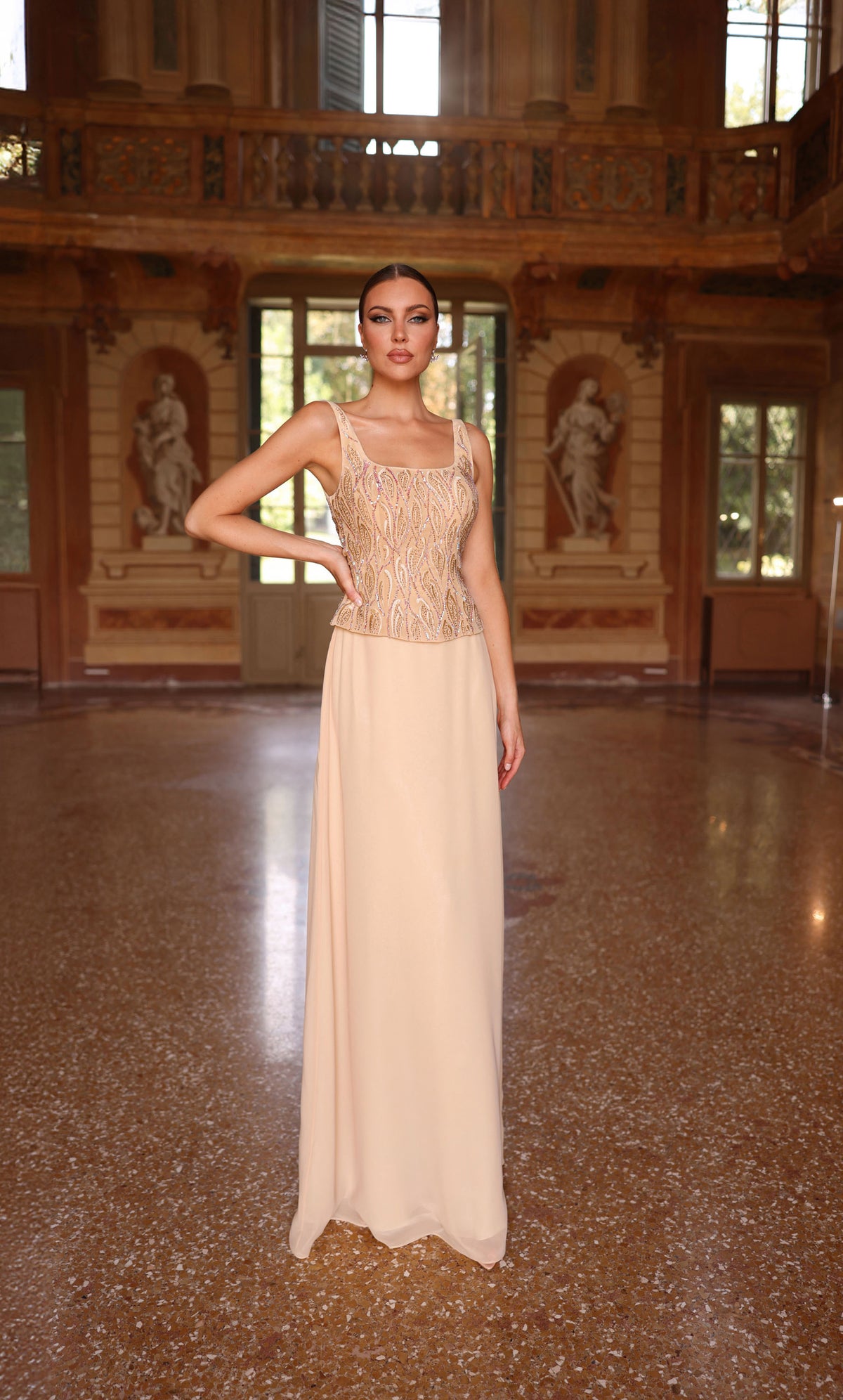 ALYCE Paris 29953 Special Occasion Scoop Neckline Two-piece Straight Dress