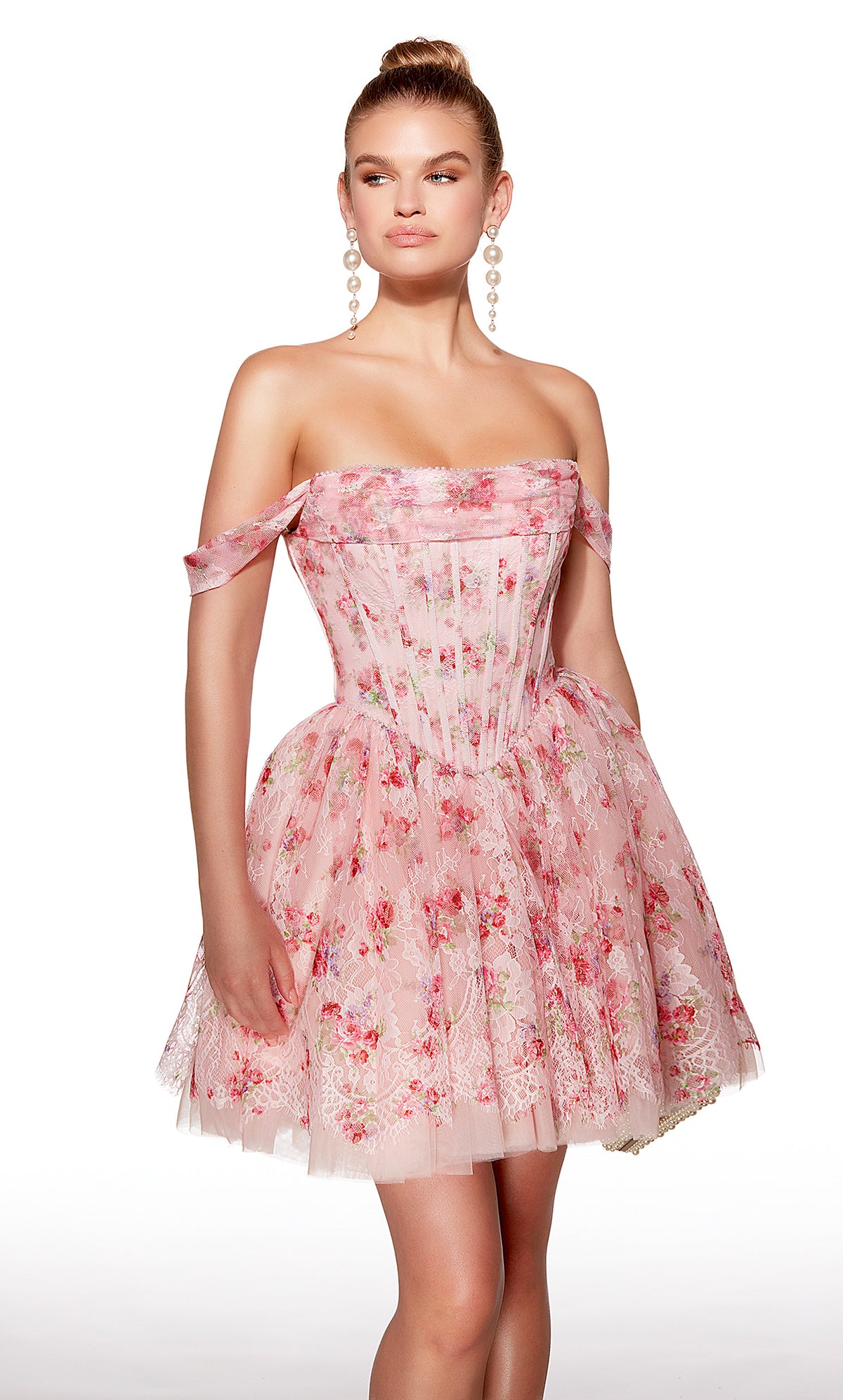 ALYCE Paris 30021 Homecoming Short Scoop Neckline Illusion Mermaid Dress