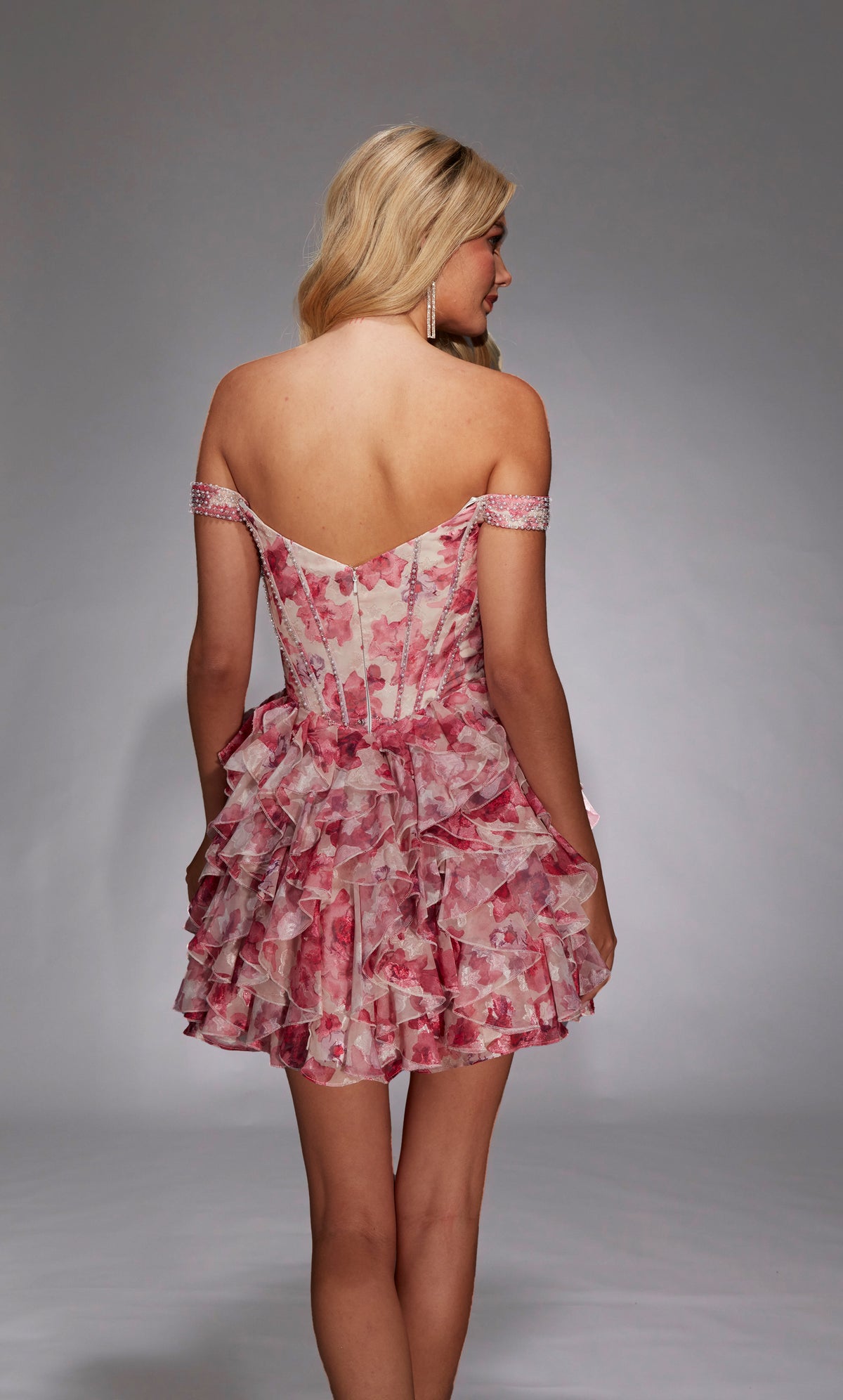 ALYCE Paris 30034 Homecoming Short Cat-eye Neckline Corset Mermaid Dress