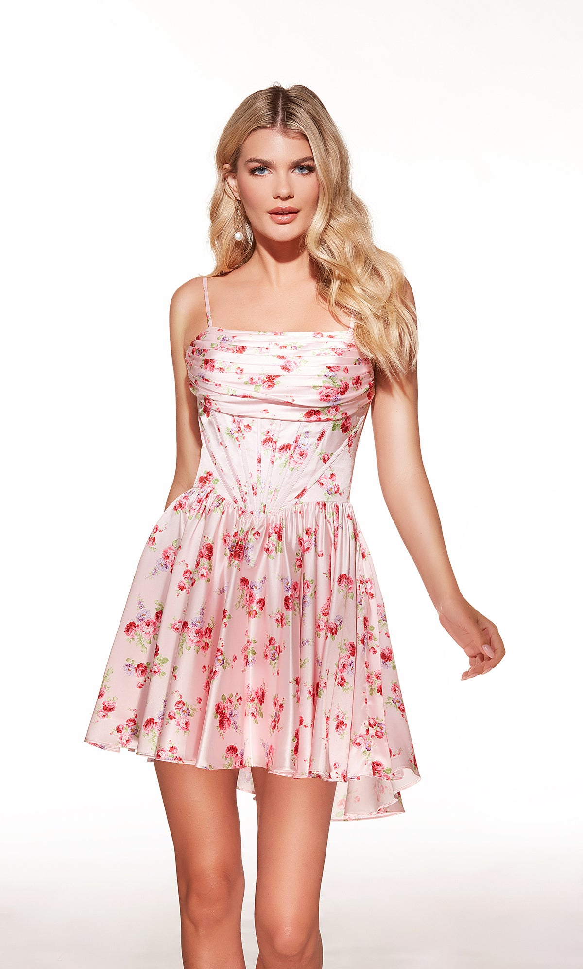 ALYCE Paris 30059 Homecoming Short Scoop Neckline Corset A Line Dress