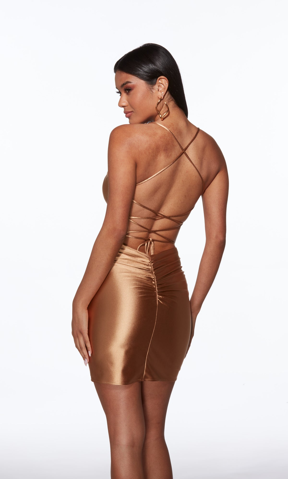 ALYCE Paris 40123 Homecoming Short V-neckline Sexy Straight Dress