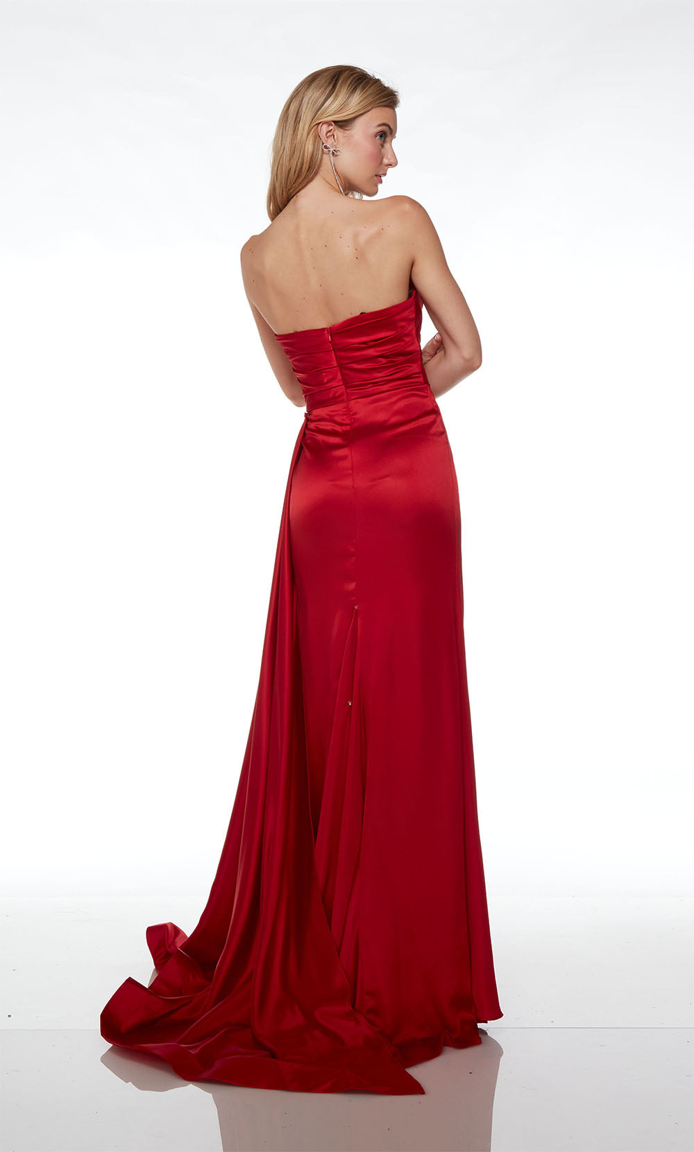 ALYCE Paris 61571 Alyce Long Off The Shoulder Neckline Simple Straight Dress