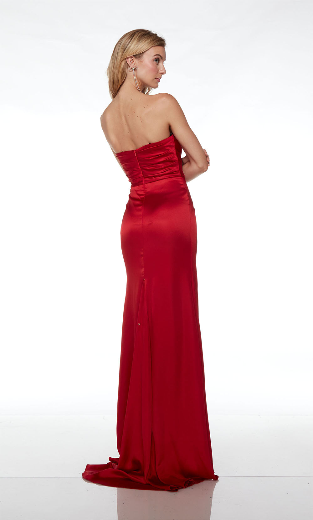 ALYCE Paris 61571 Alyce Long Off The Shoulder Neckline Simple Straight Dress