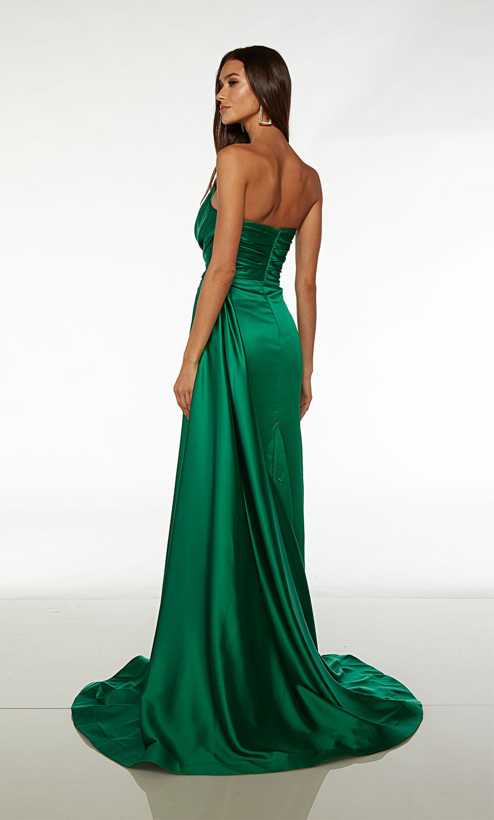 ALYCE Paris 61571 Alyce Long Off The Shoulder Neckline Simple Straight Dress