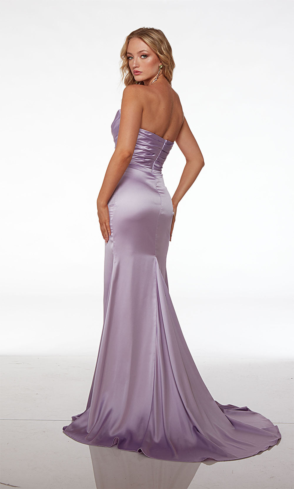 ALYCE Paris 61571 Alyce Long Off The Shoulder Neckline Simple Straight Dress