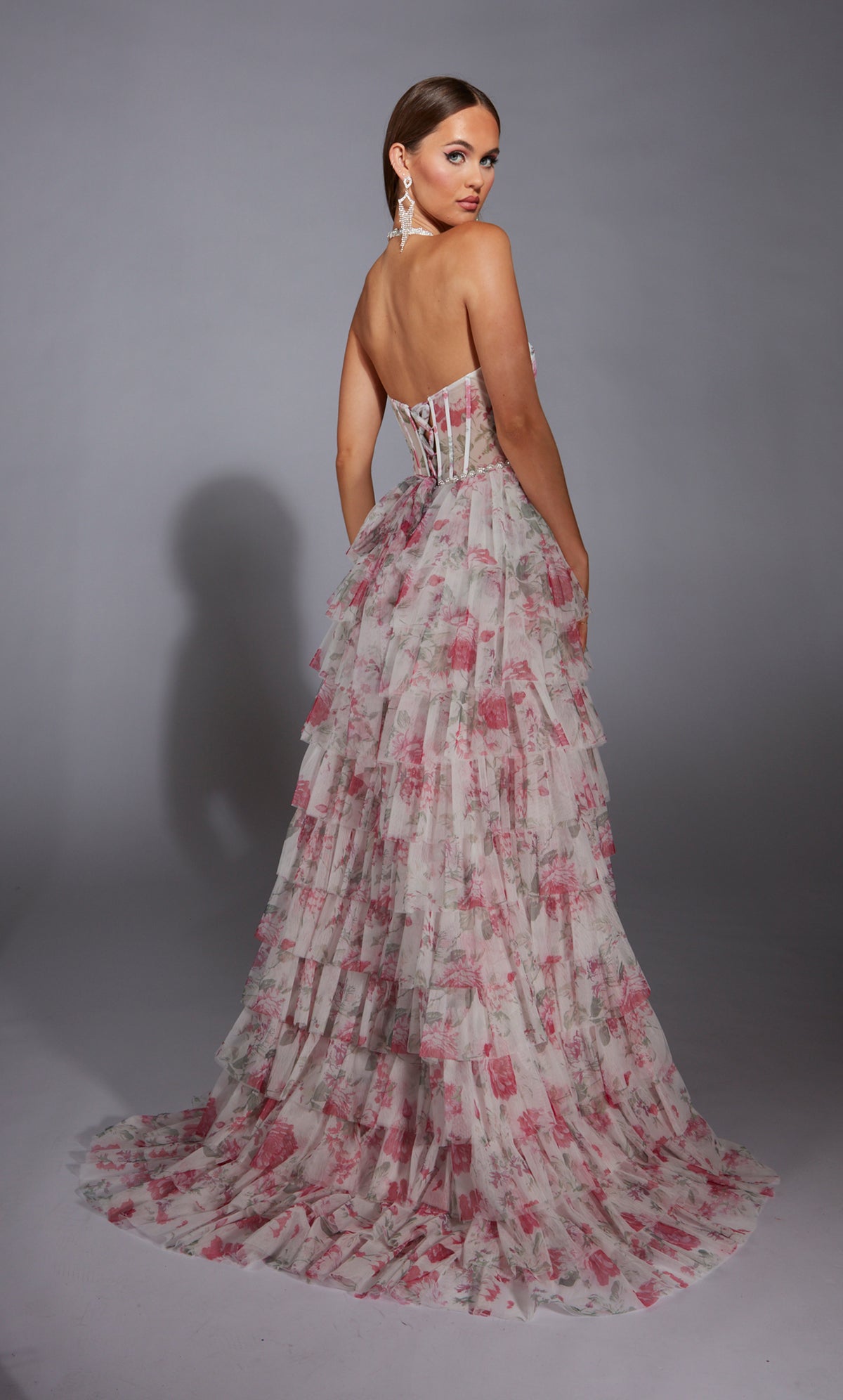 ALYCE Paris 61730 Alyce Long Halter Neckline Elegant A Line Dress