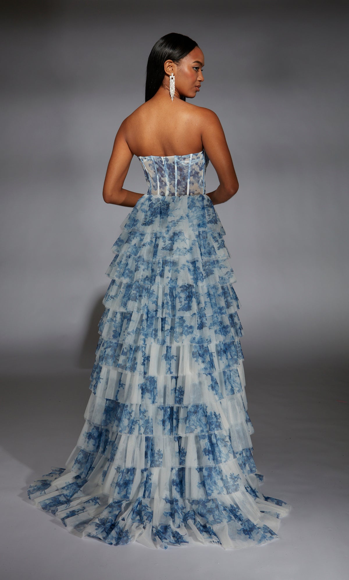 ALYCE Paris 61763 Alyce Long Strapless Neckline Elegant A Line Dress