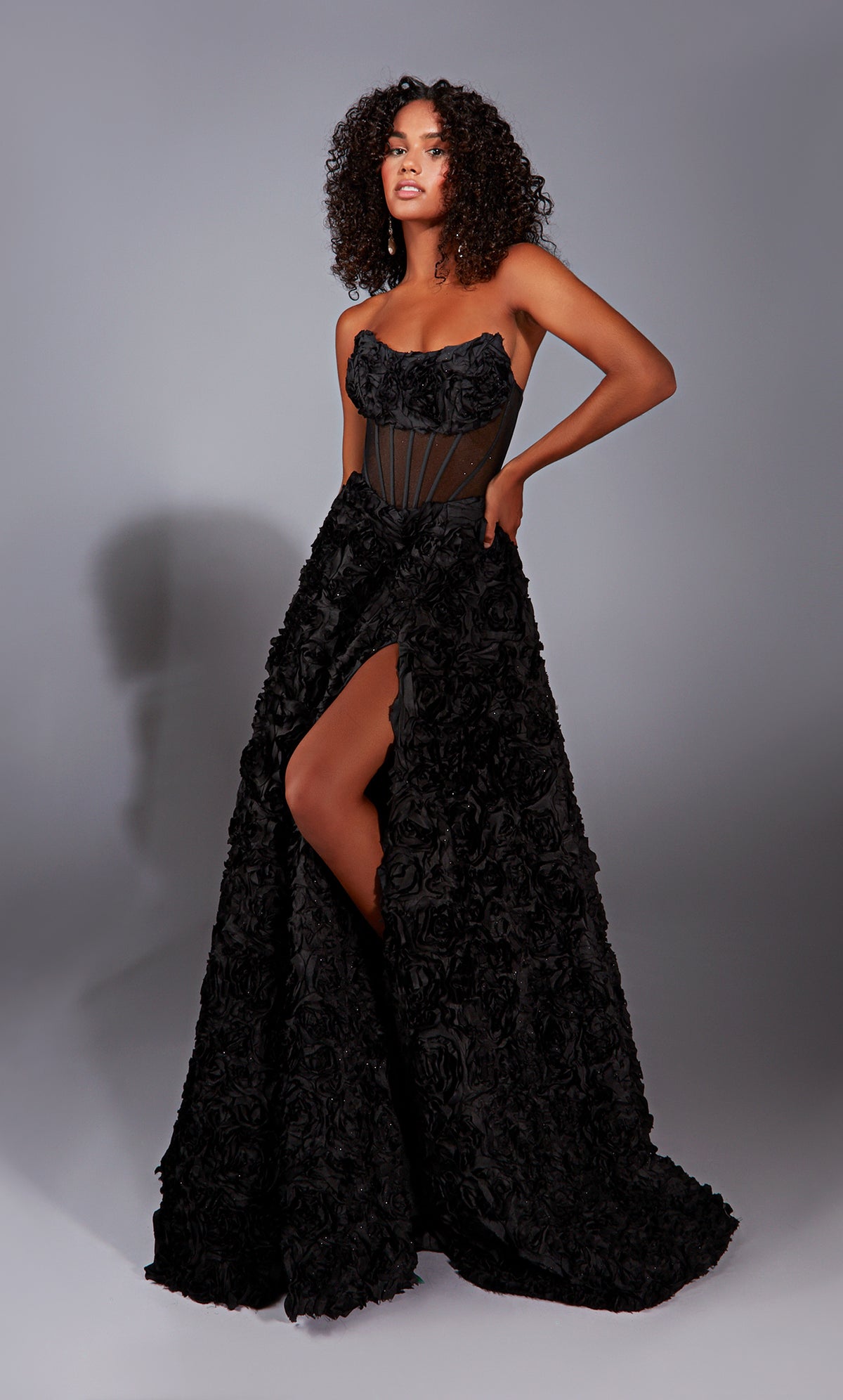 ALYCE Paris 61775 Alyce Long Strapless Neckline Elegant Ballgown Dress
