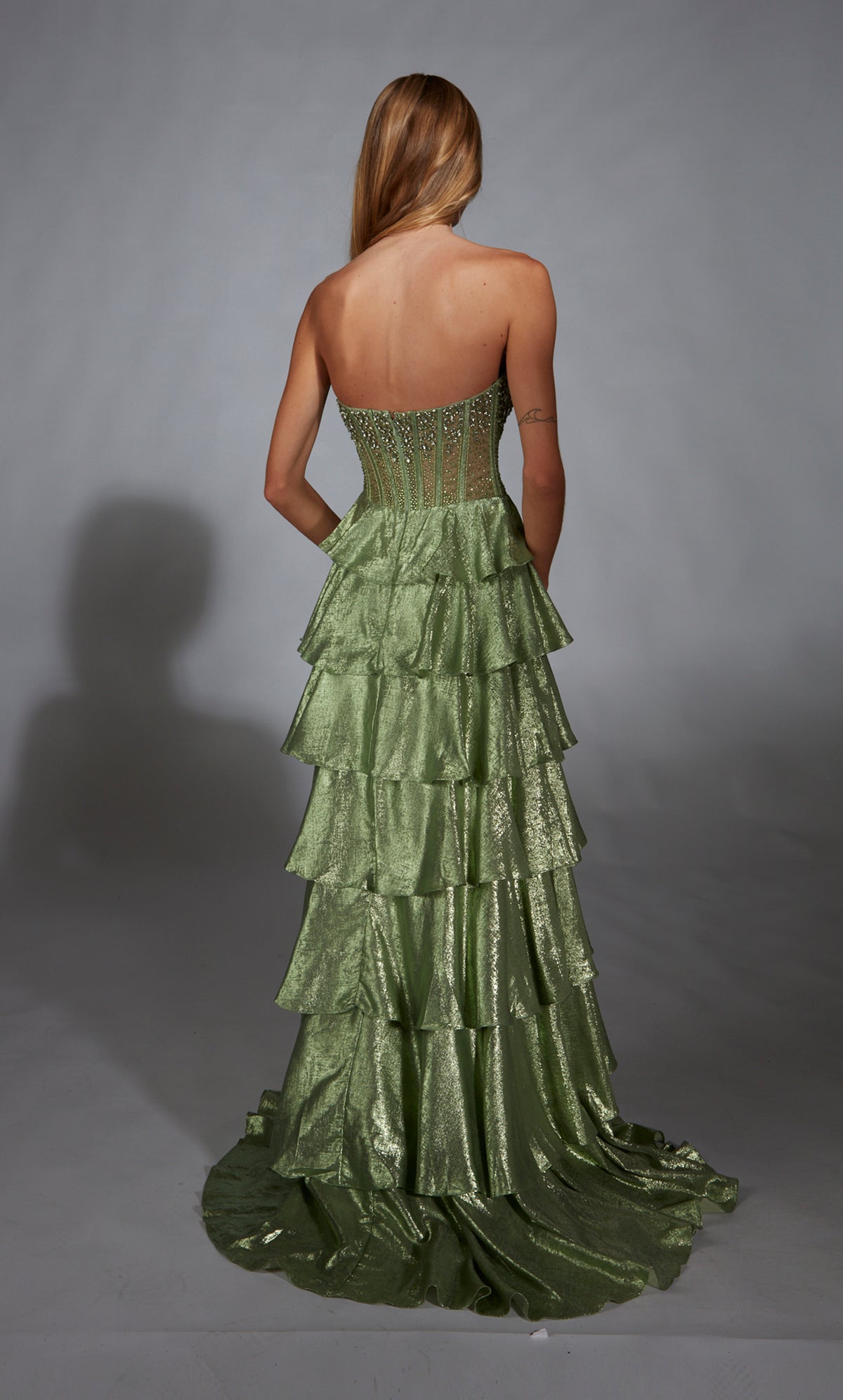 ALYCE Paris 61783 Alyce Long Strapless Neckline Embellished A Line Dress