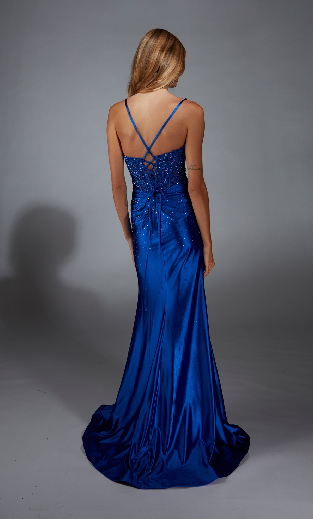 ALYCE Paris 61827 Alyce Long Sweetheart Neckline Illusion Straight Dress