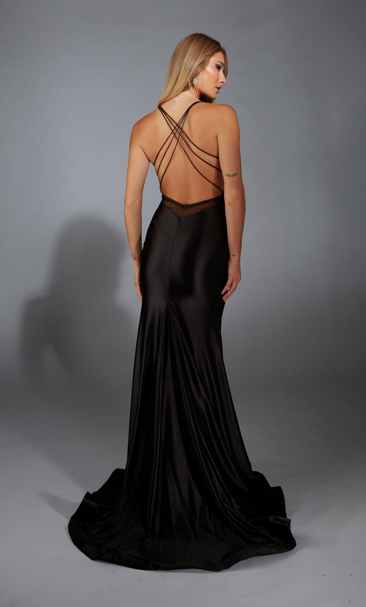 ALYCE Paris 61966 Alyce Long V-neckline Train Mermaid Dress